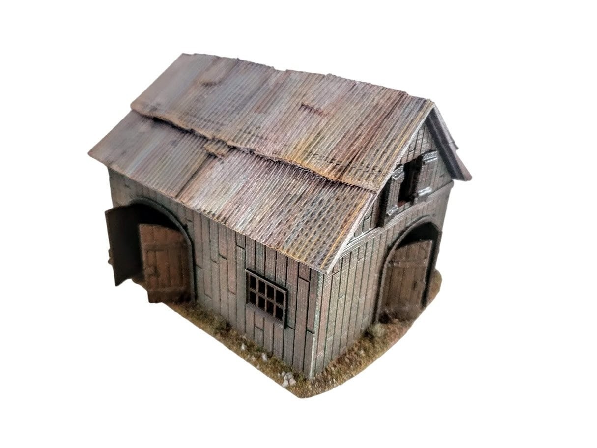 Eastern Front Barn Team Yankee Flames of War 15mm 1/100