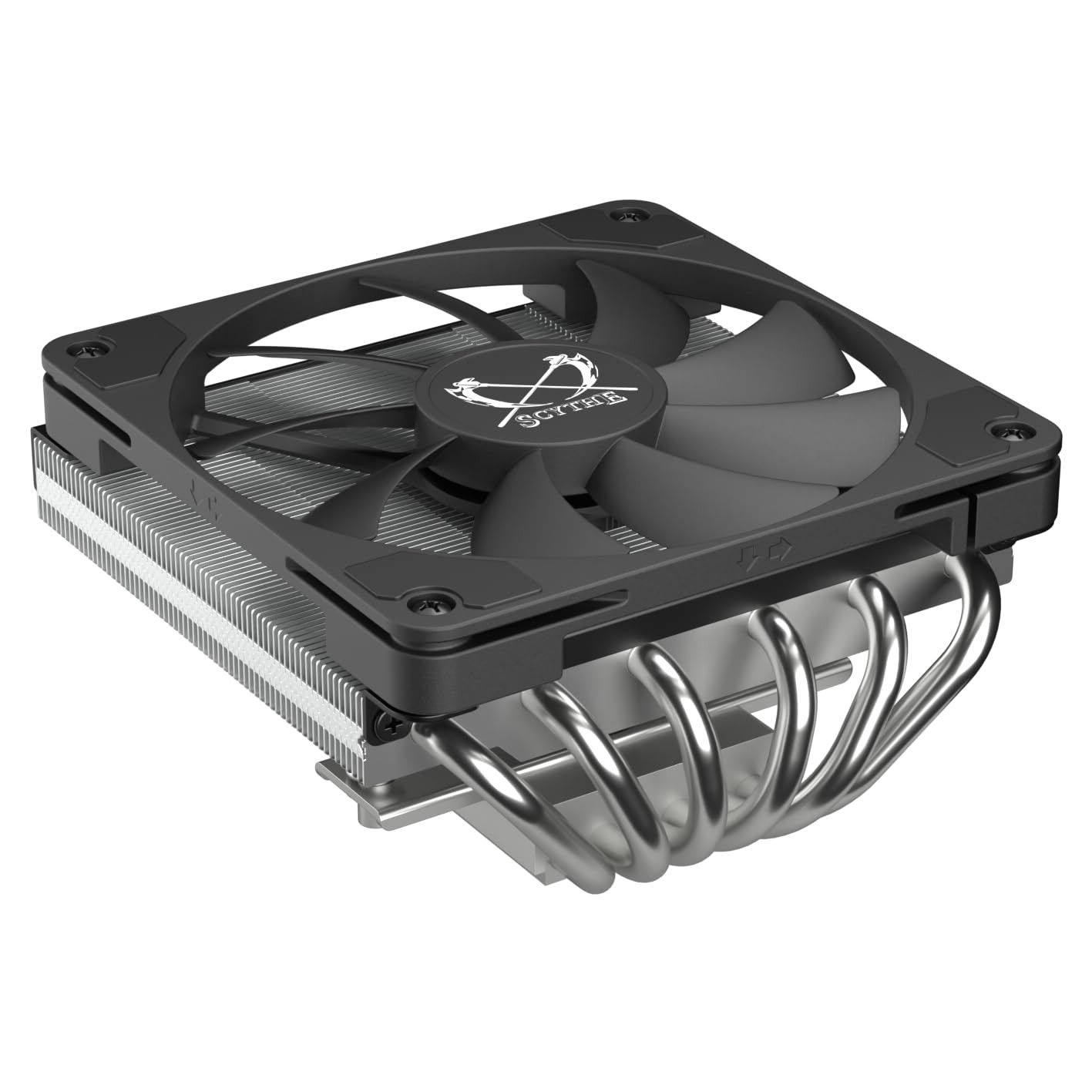 SCYTHE Big Shuriken 4 Low Profile CPU Cooler, 4.7" x 4.8" x 2.6", 12V, 200W,...