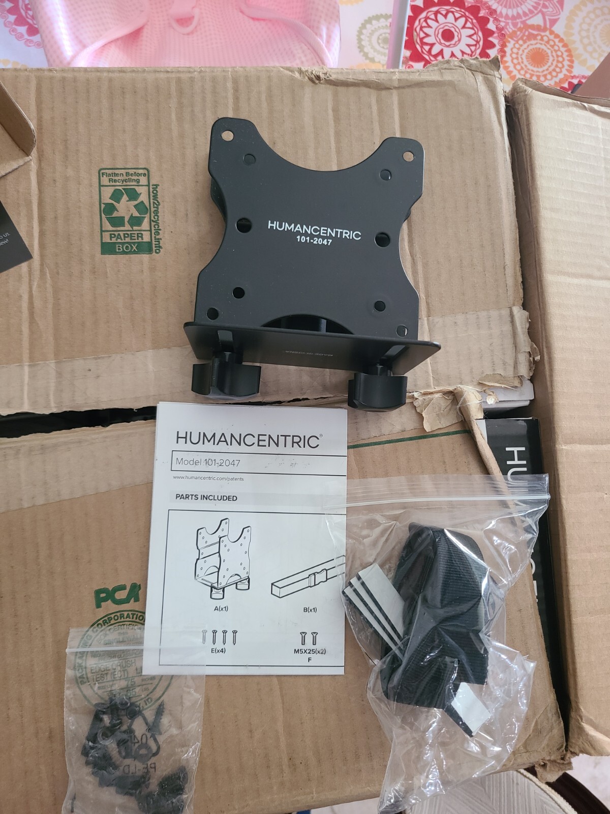 HumanCentric Thin Client Mount Bracket | Mount a Mini PC or Computer to a...