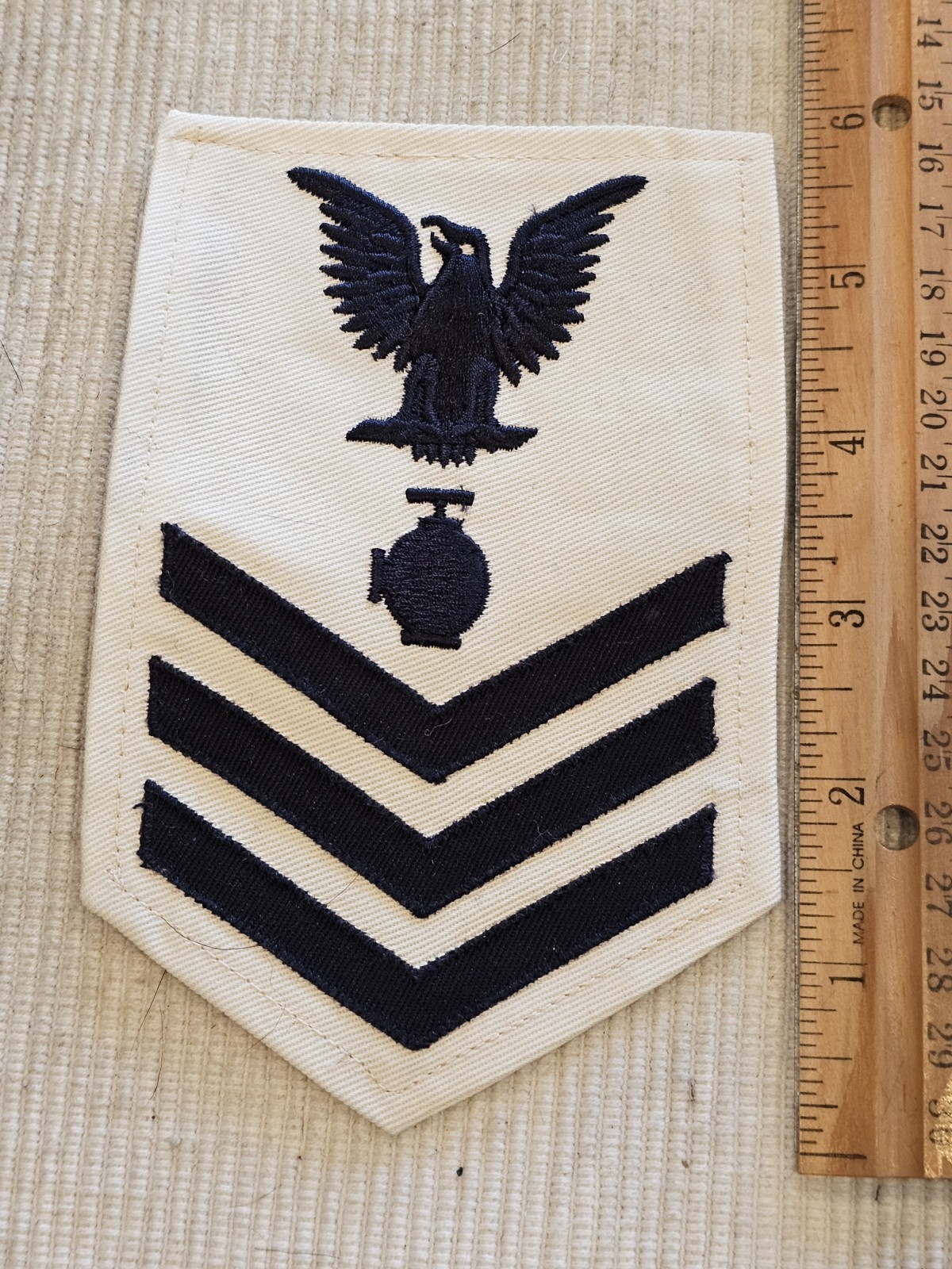WWII USN Navy Utilitiesman 1st Class Chevron Rate Patch L@@K!!!