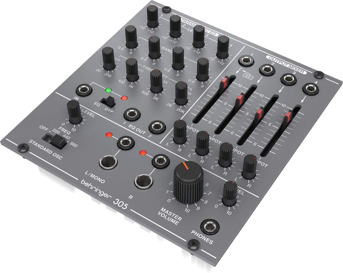 Behringer SYSTEM100 Series 305 EQ/MIXER/OUTPUT Modular Analog Synthesizer,