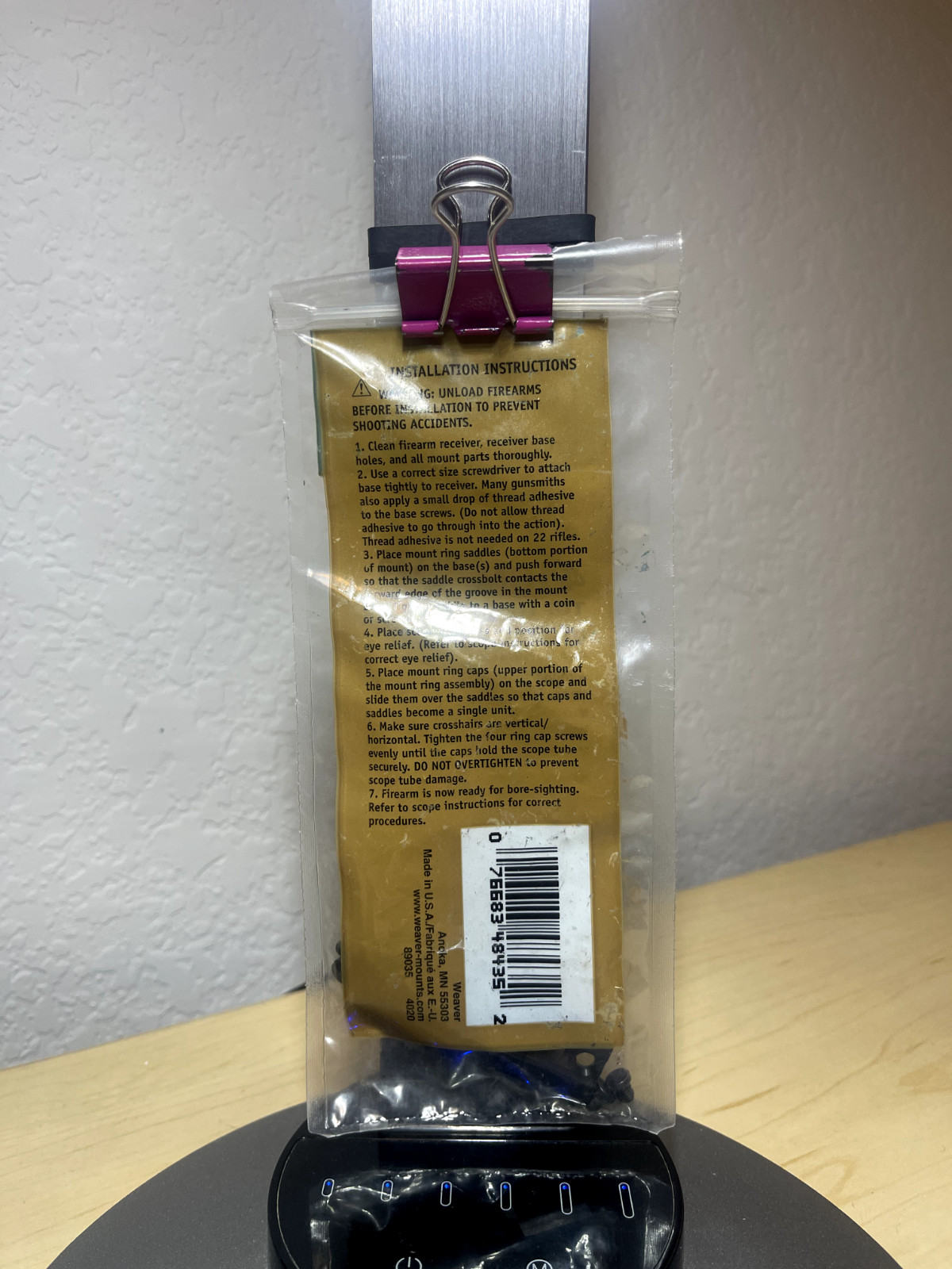 Weaver #418M Top Mount 2 Piece Base 48435