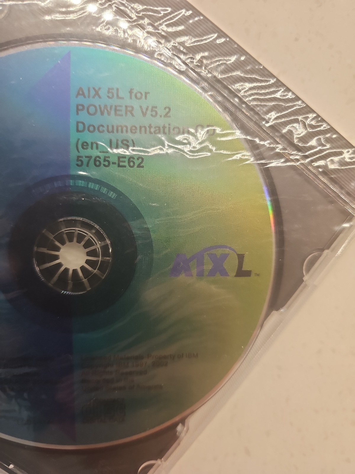 LCD4-1144-01 ~ IBM AIX 5L for POWER V5.2 Documentation CD ~ 5765-E62 ~ 2002