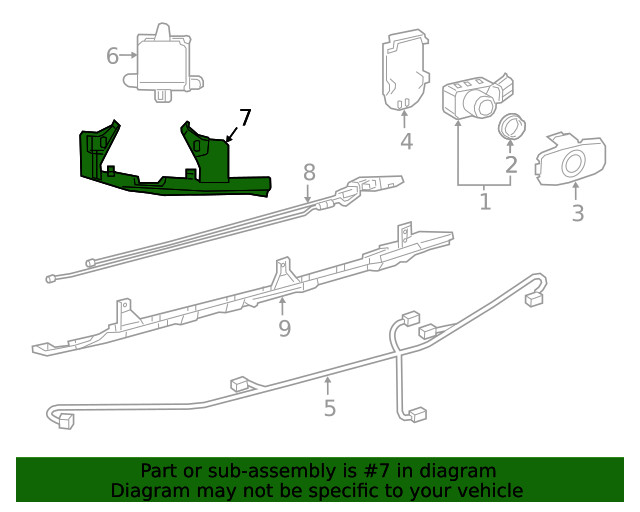 Genuine Lexus Blind Spot Detection System Warning Sensor Bracket 88173-06020