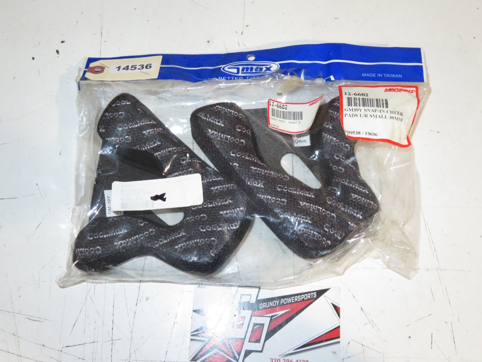 Gmax - New GM39Y Cheek Pads - 12-6602 / 999538 / 19696