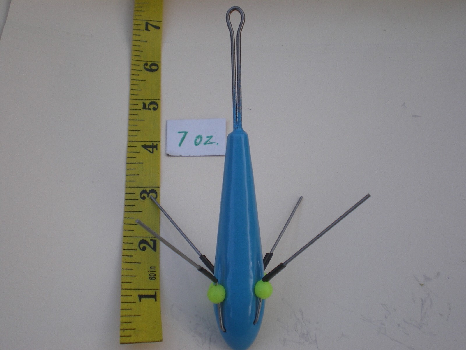 6 PCS SPUTNIK STYLE SINKER, SURF WEIGHT, MUD WEIGHT/CLAW SINKER 7 OZ COBALT BLUE