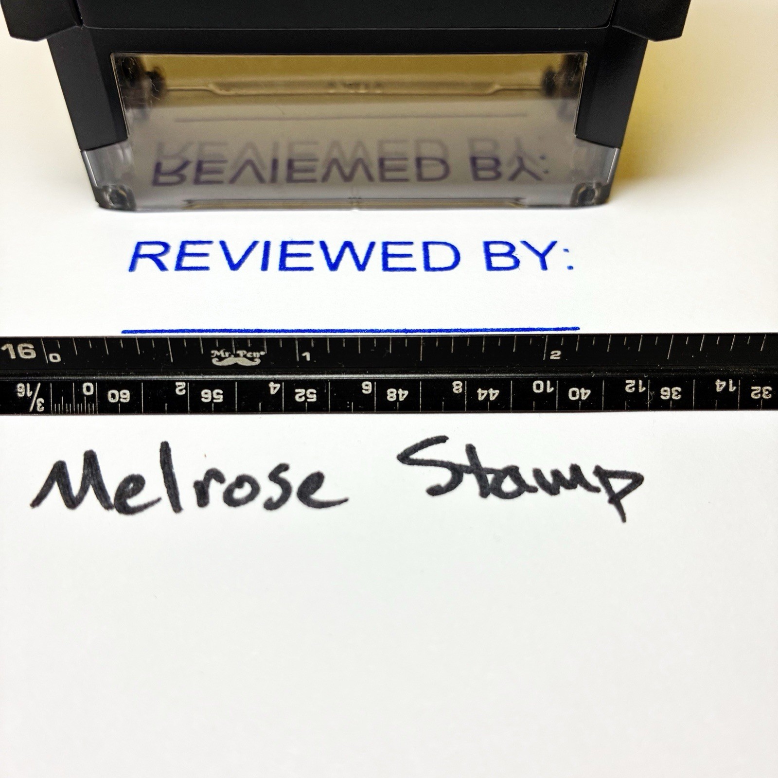 Reviewed By Rubber Stamp Blue Ink Self Inking Ideal 4913