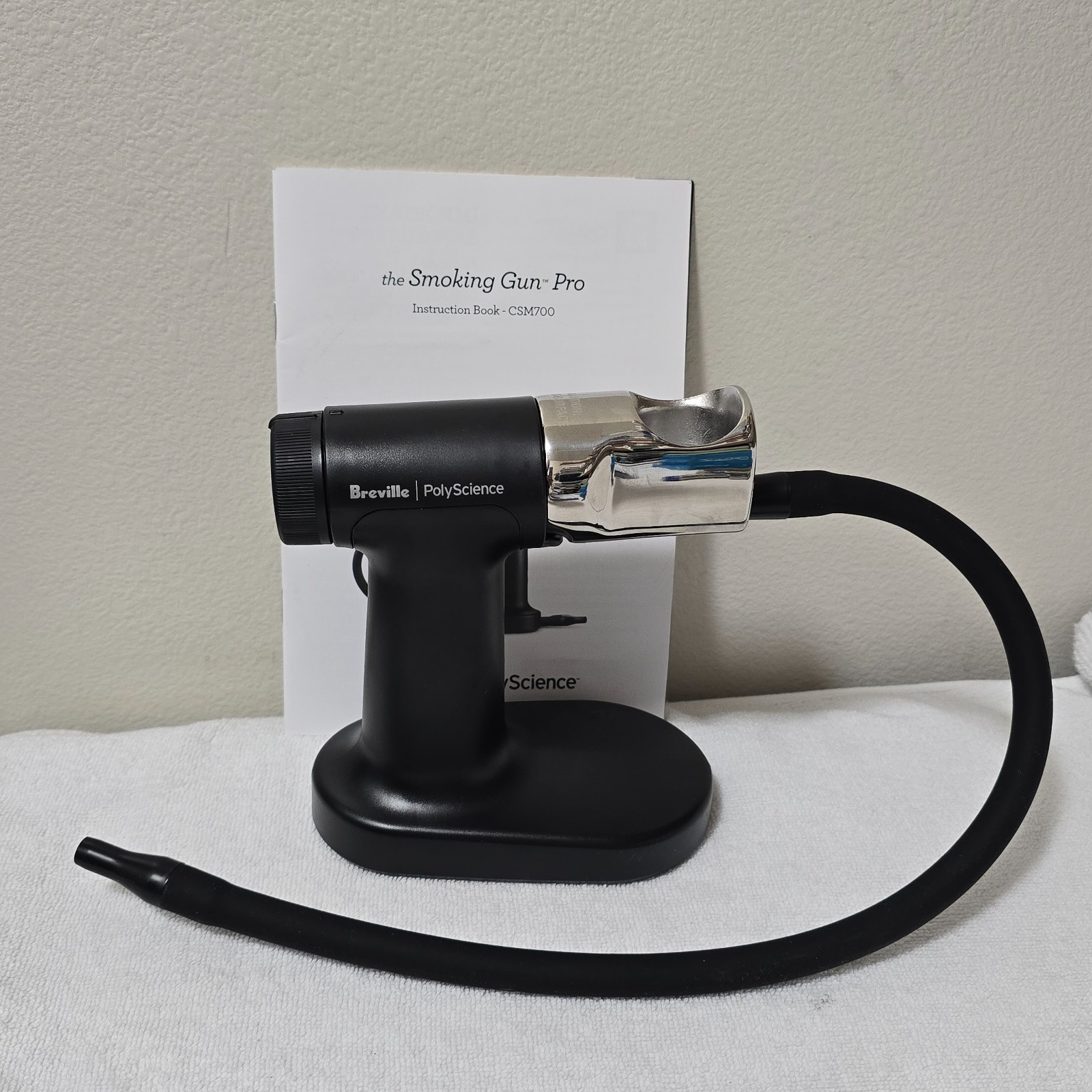 Breville PolyScience Smoking Gun Pro CSM700 Smoke Infuser Hose & Manual Tested