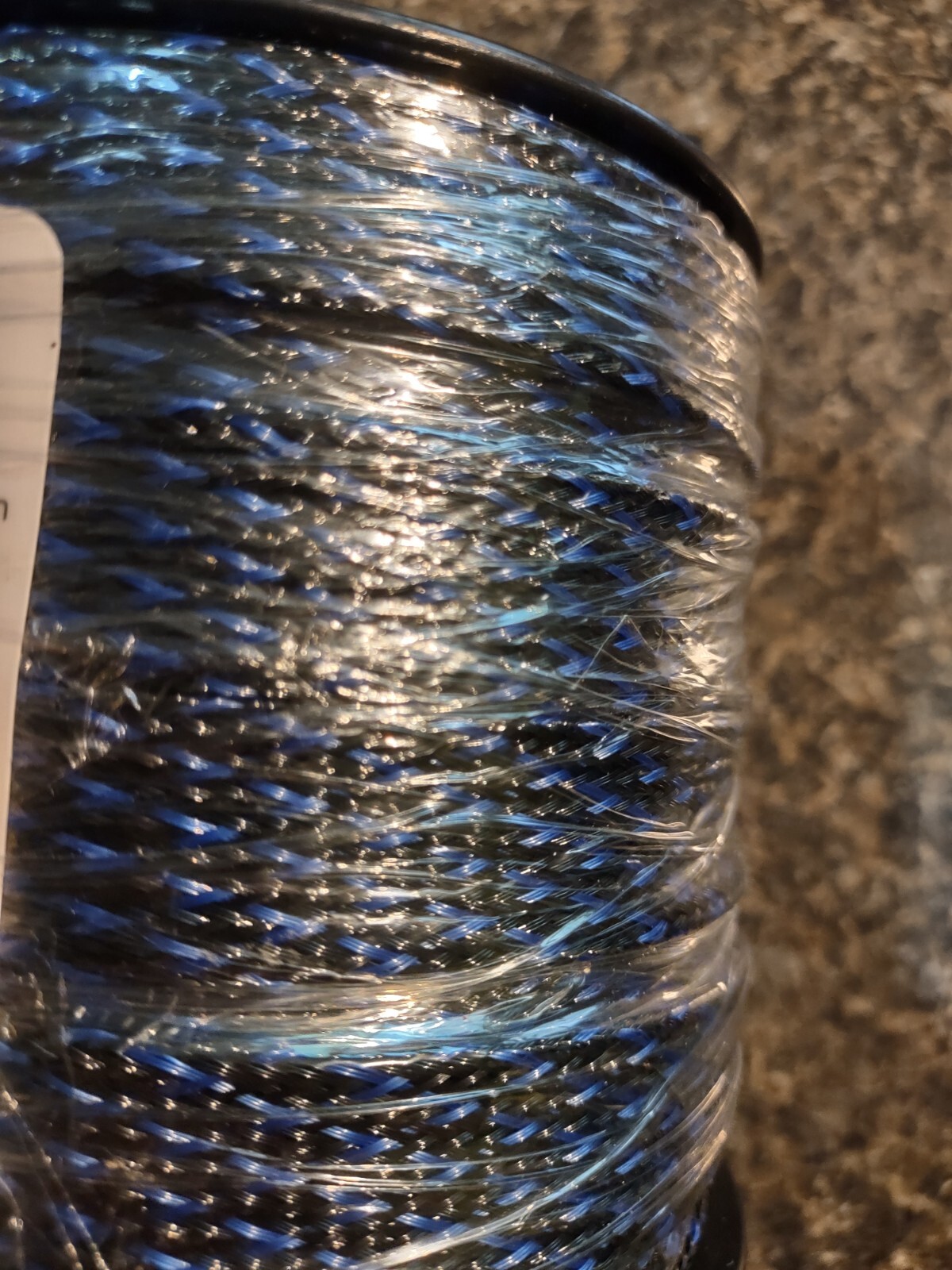 100 ft Alex Tech Expandable 1" Sleeving Blue and Black - NEW