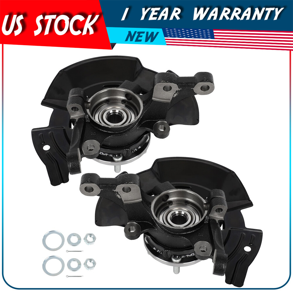 For Hyundai Sonata 2011-2012 2013 Front Steering Knuckle & Wheel Hub Bearing Set