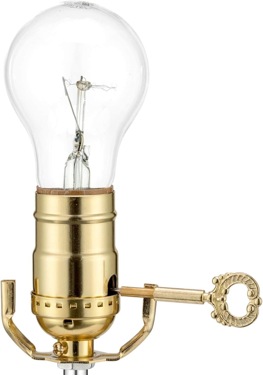 Comfort Grip Brass Lamp Knob Replacement – 2 Pack for Table & Floor Lamps