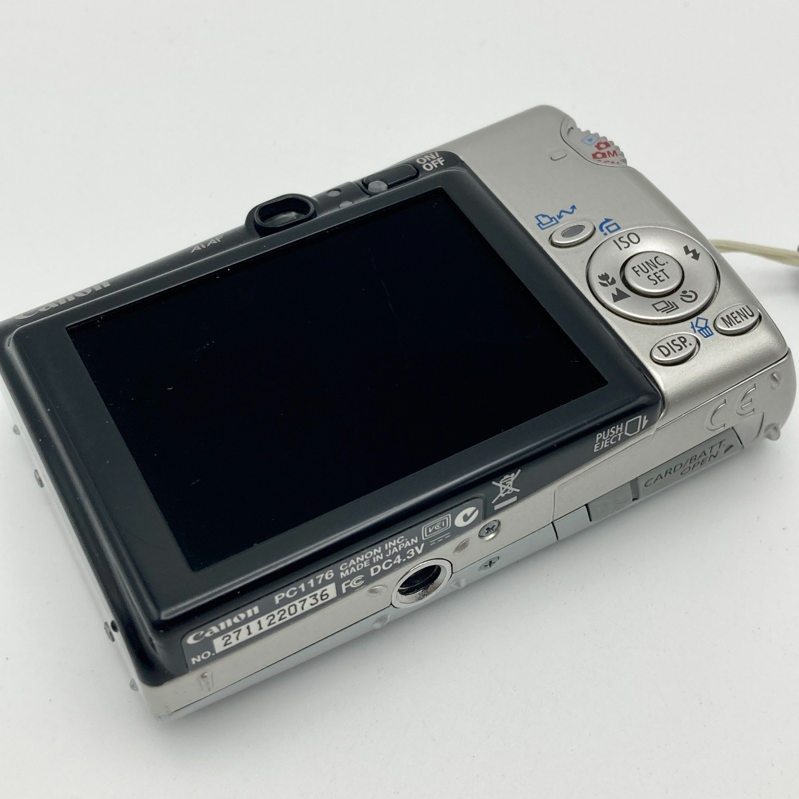 Canon IXY DIGITAL 800 IS PC1176 Digital Camera Silver