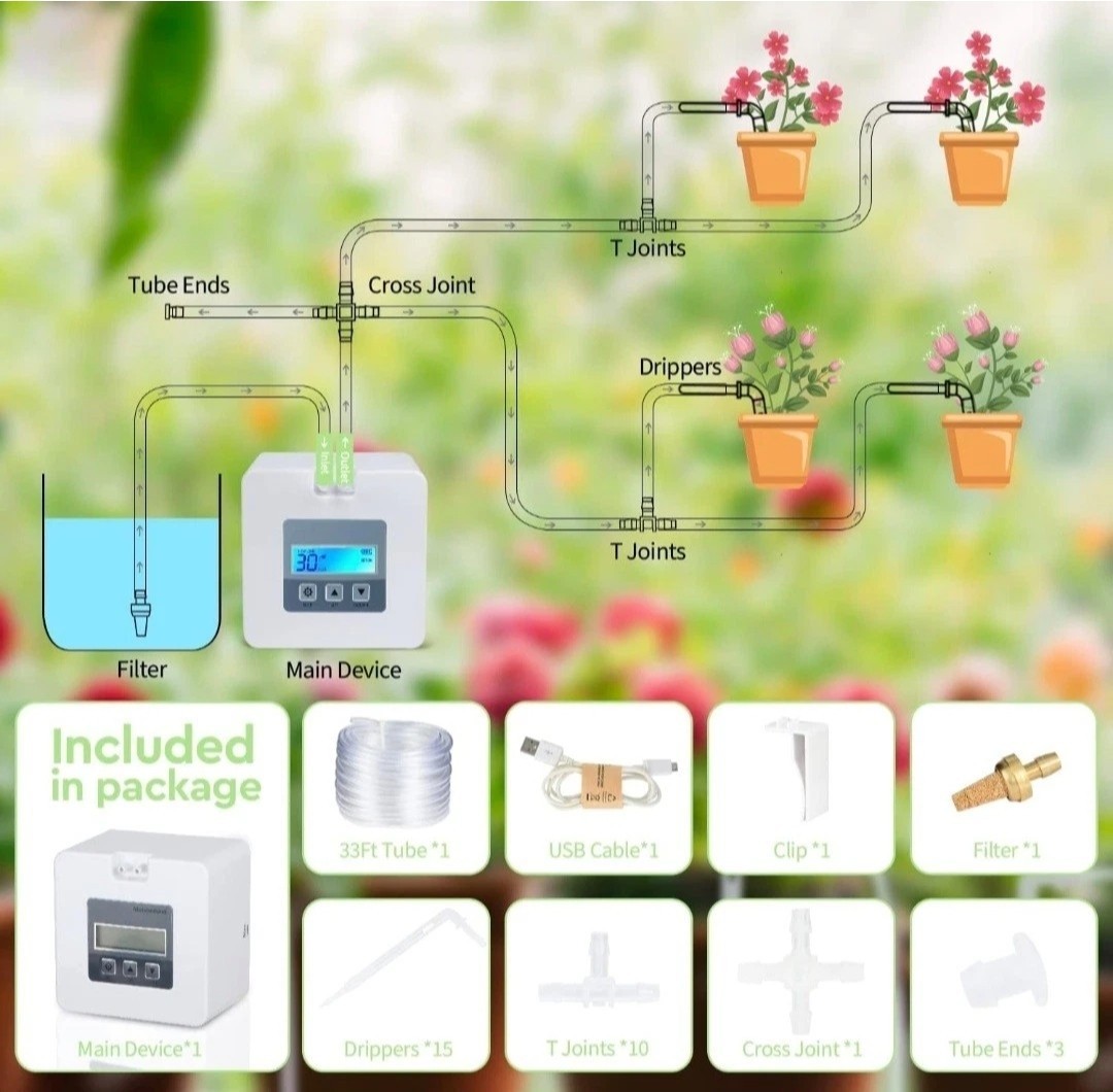 3- Moistenland Automatic Drip Irrigation System ML-dp1 Plant Watering New