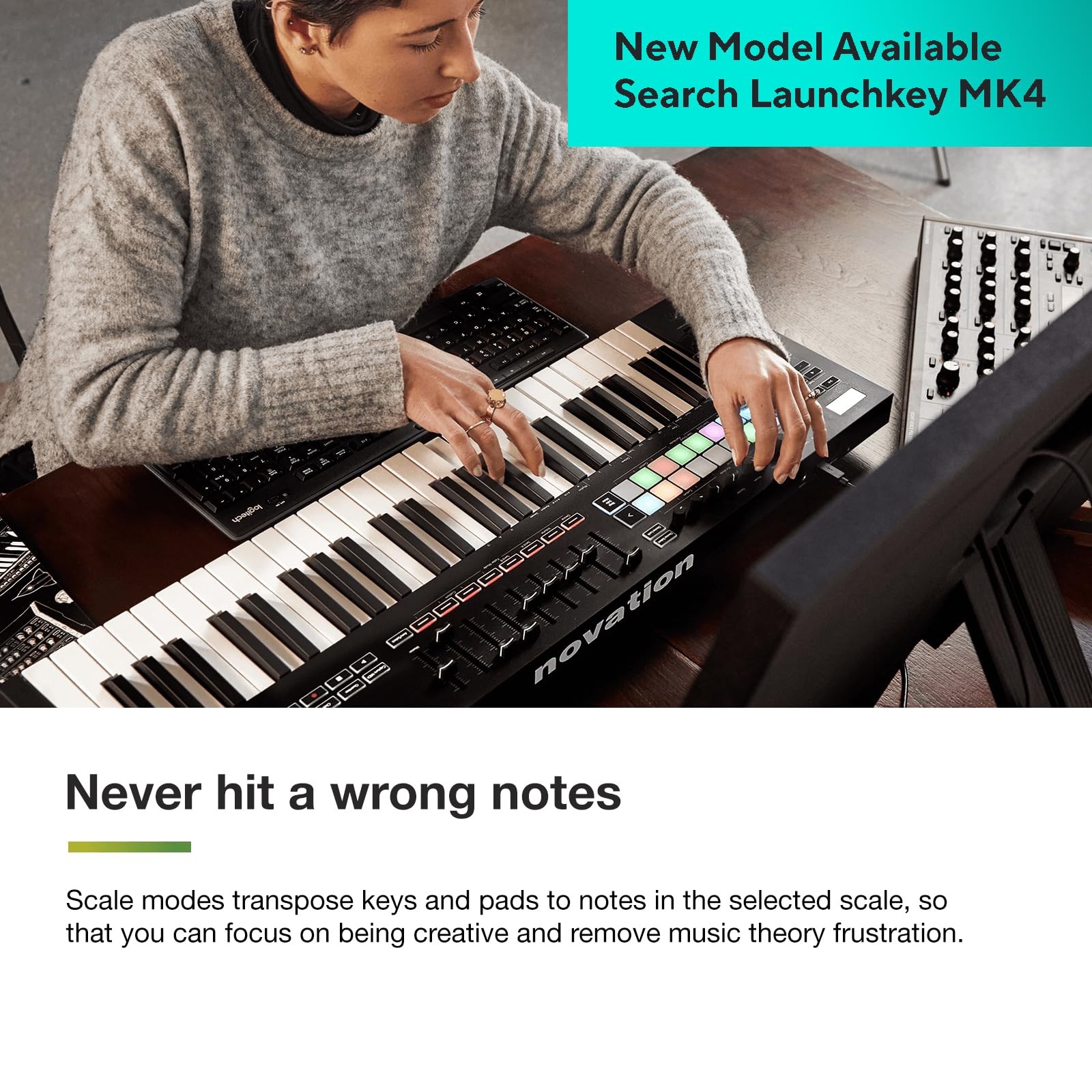 Novation Launchkey 37 [MK3] MIDI Keyboard Controller - 37 Keys, Black