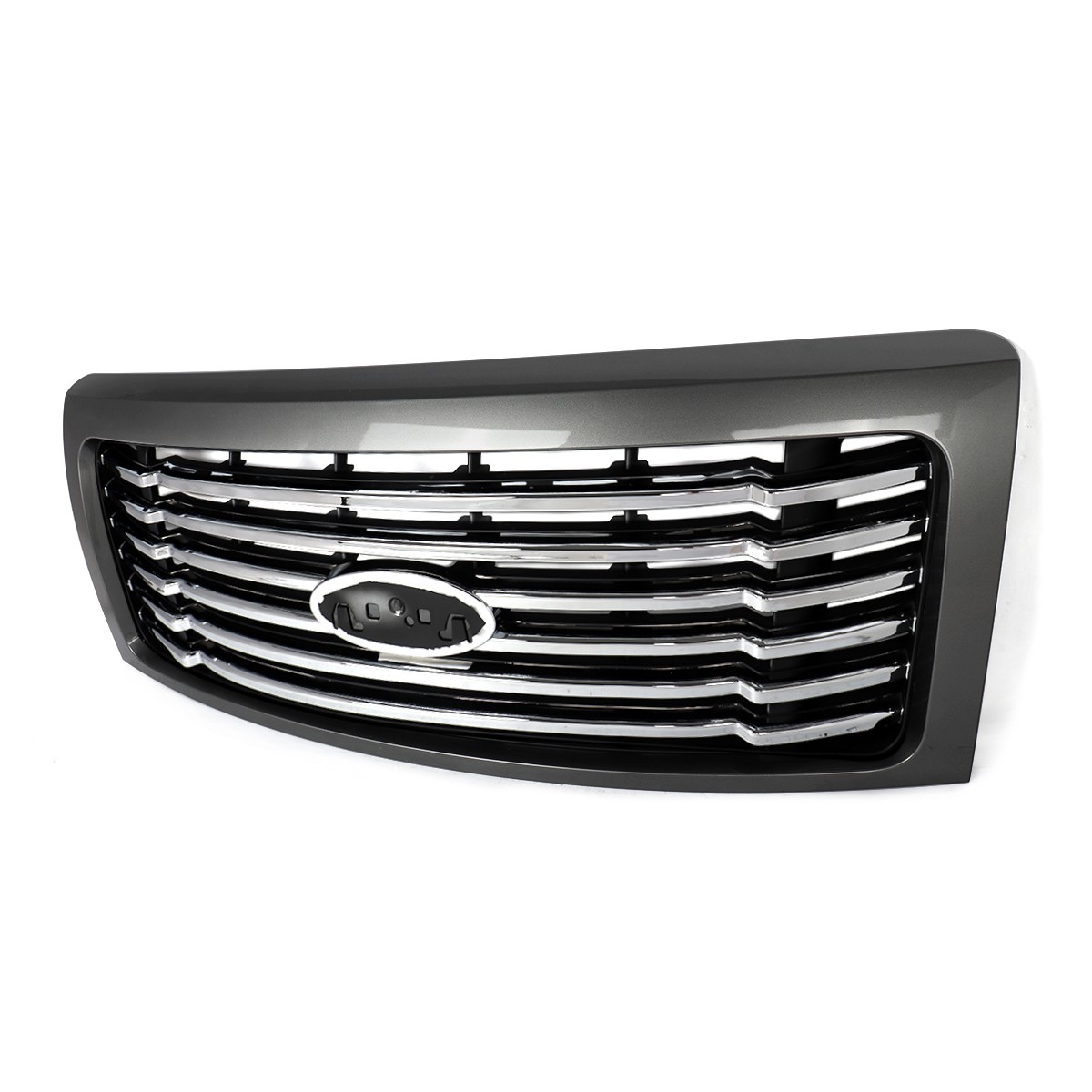 Sterling Gray For 2009-2014 Ford F150 Harley-Davidson Look Front Bumper Grille