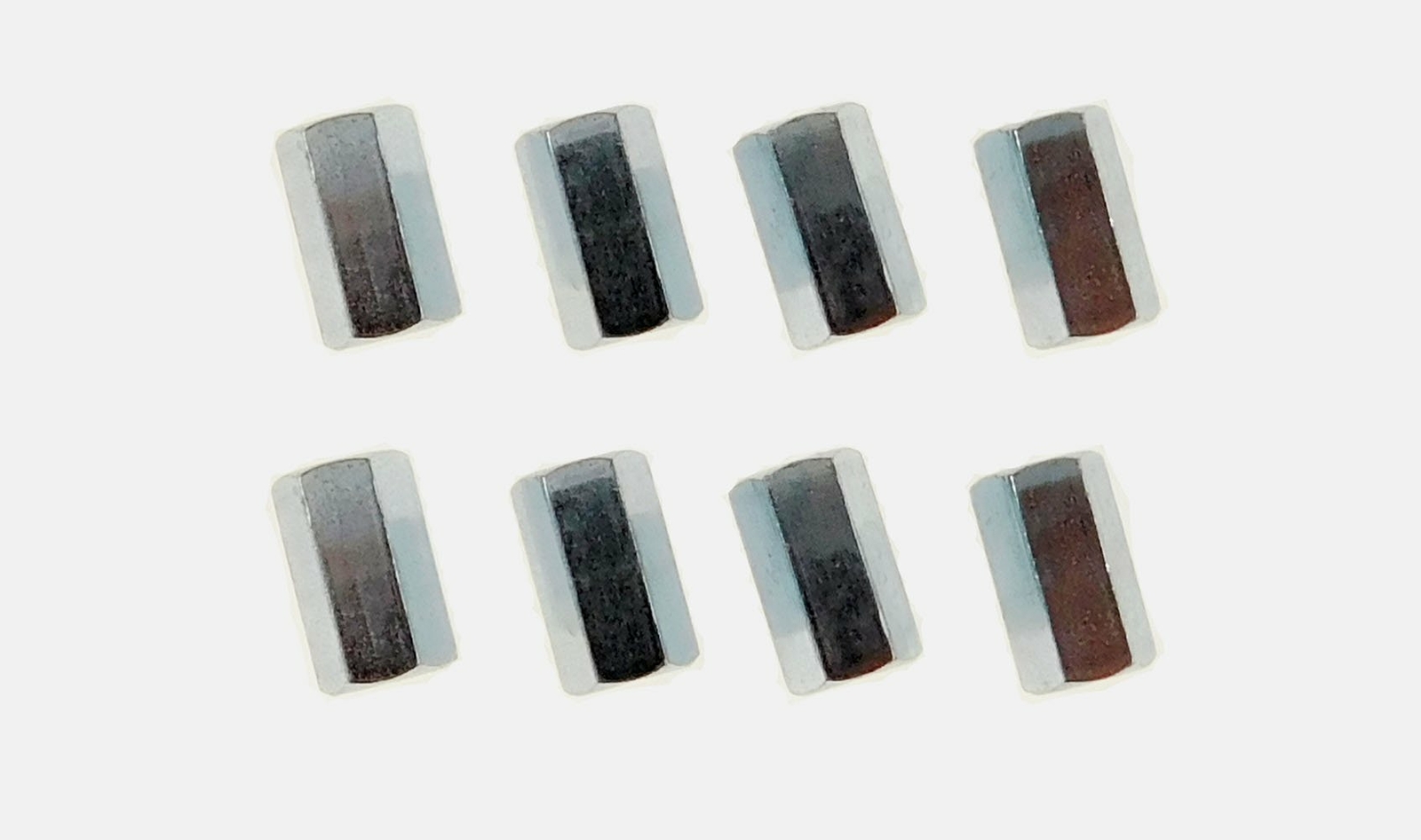 8 Pack M6-1.0 x 18mm Metric Hex Coupling Nut with Zinc Plate NFV636-608