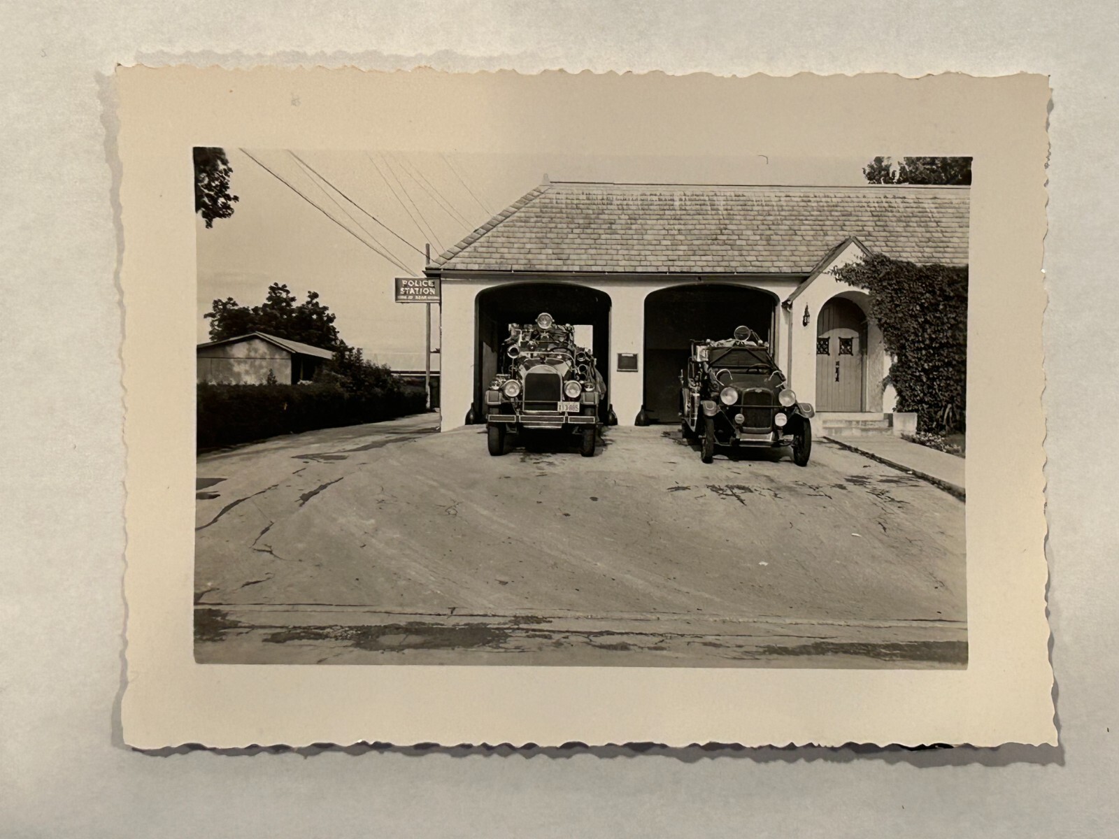 San Antonio TX 1940s Firehouse photo Fire Apparatus Photo A53