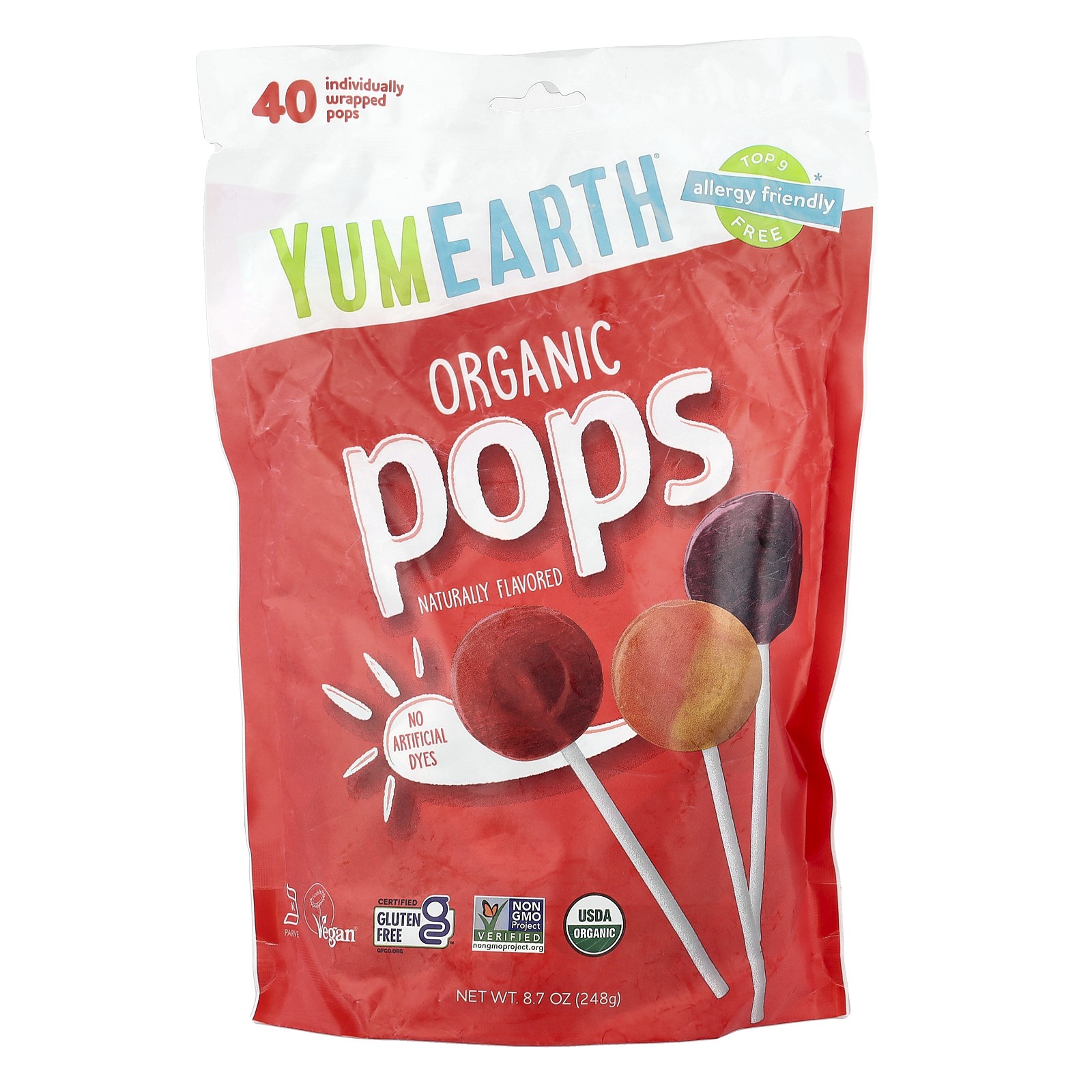 Organic Pops, Variety, 40 Pops, 8.7 oz (248 g)