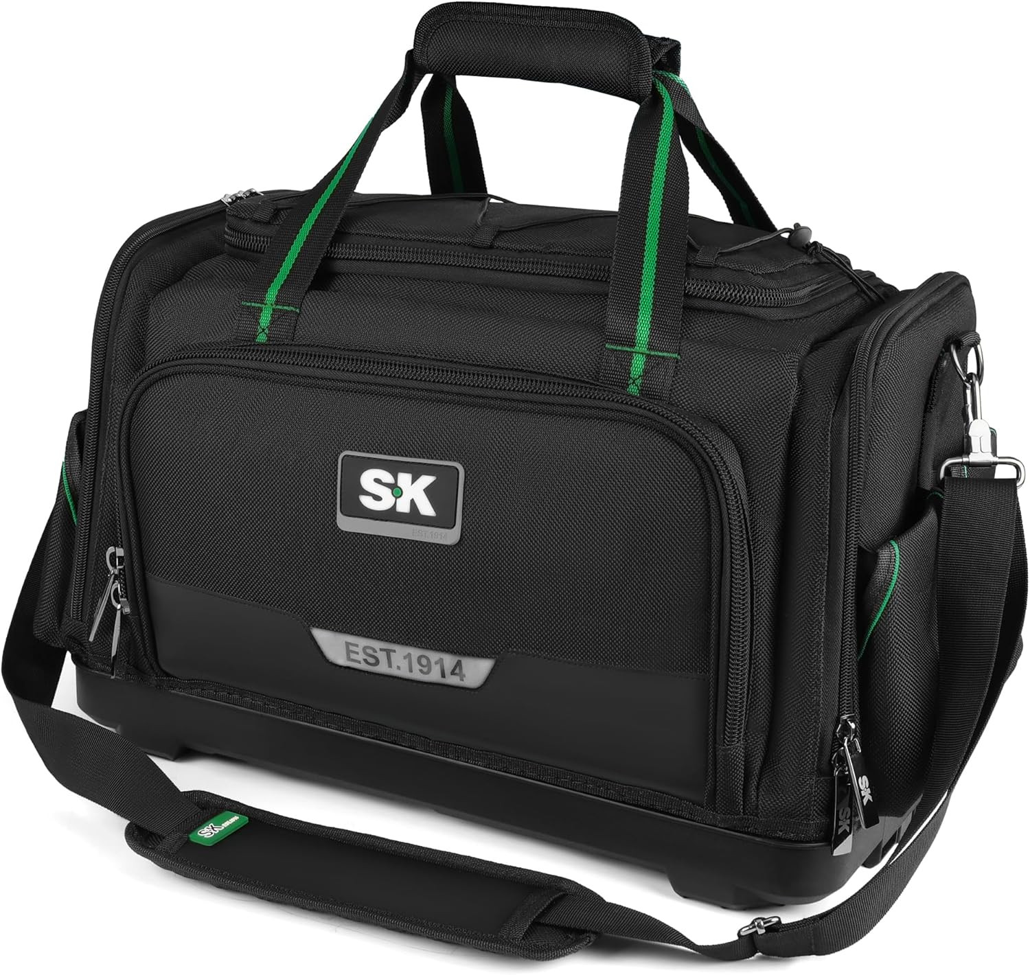 21-Inch Heavy Duty Tool Bag, Stackable Tool Bag Organizer with 50 Pockets, with