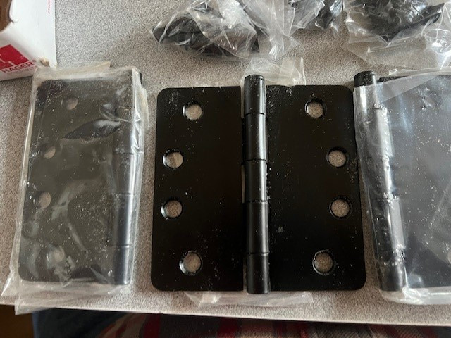 3 EA Hager RC 1749 L1 4 X 4 " Full Mortise Hinge STK# 033642 FLAT BLACK 1/4"RC
