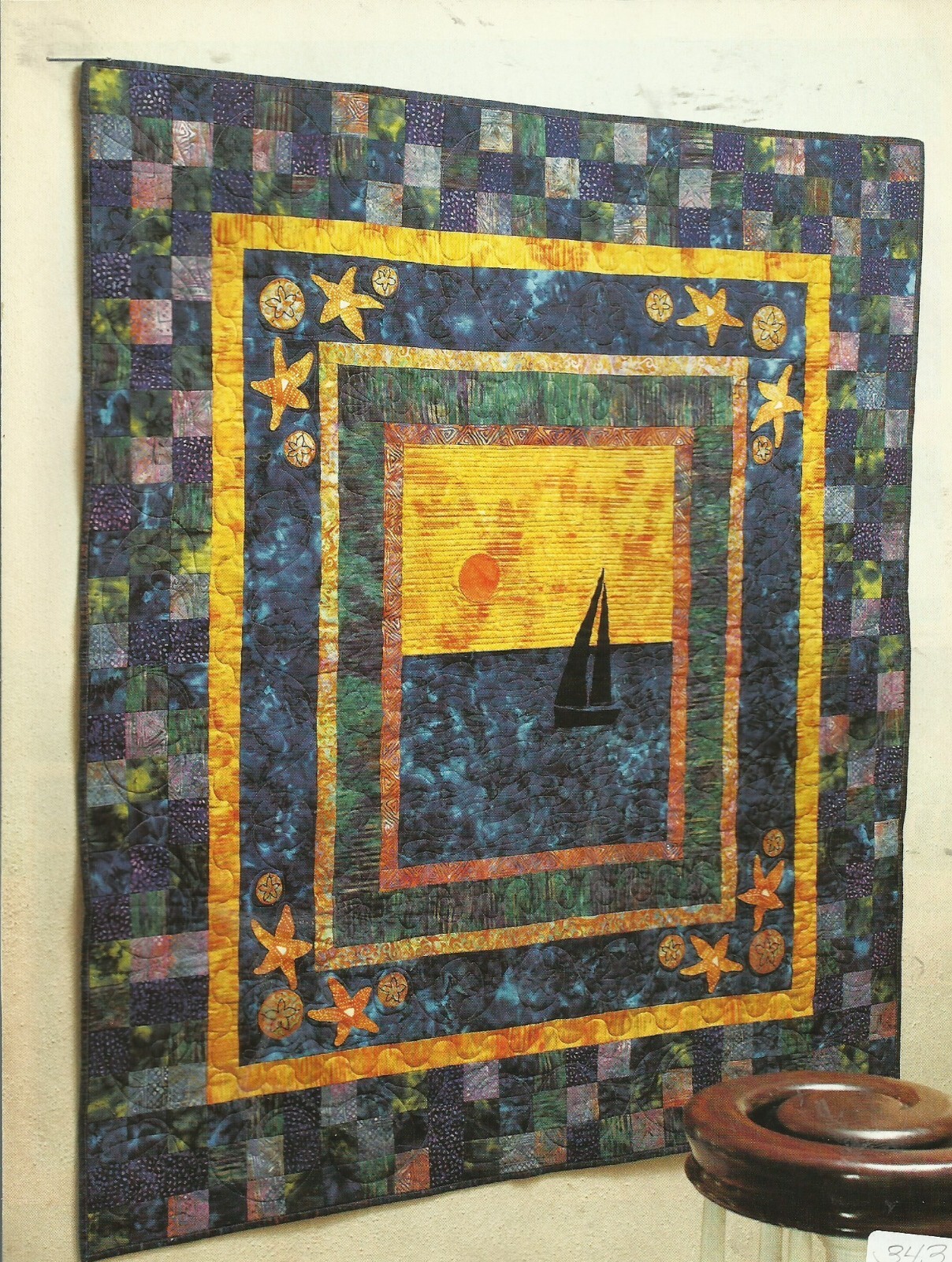B0642 SAILING WALLHANGINGQUILT PATTERN/INSTRUCTIONS