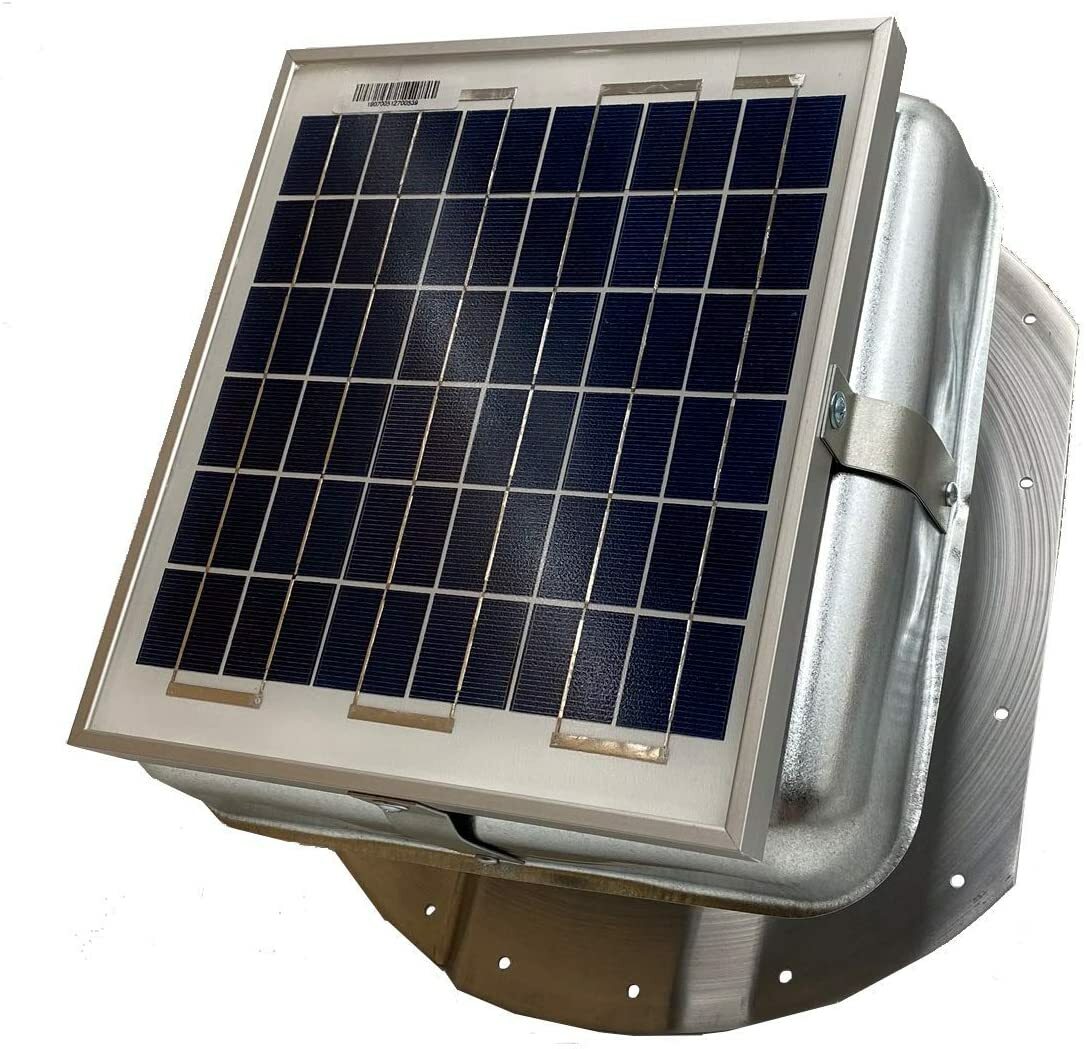 Solar Mega RoofBlaster for Conex Containers 5W panel Galvanized for 3.5" ribs