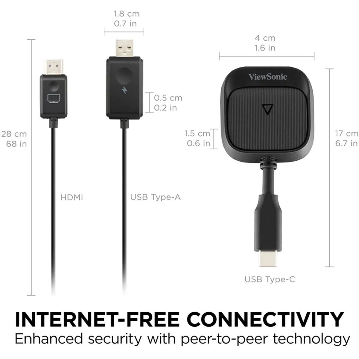 ViewSonic ViewShare WPD-900E Wireless Presentation System, RX with 802.11n (1T1R