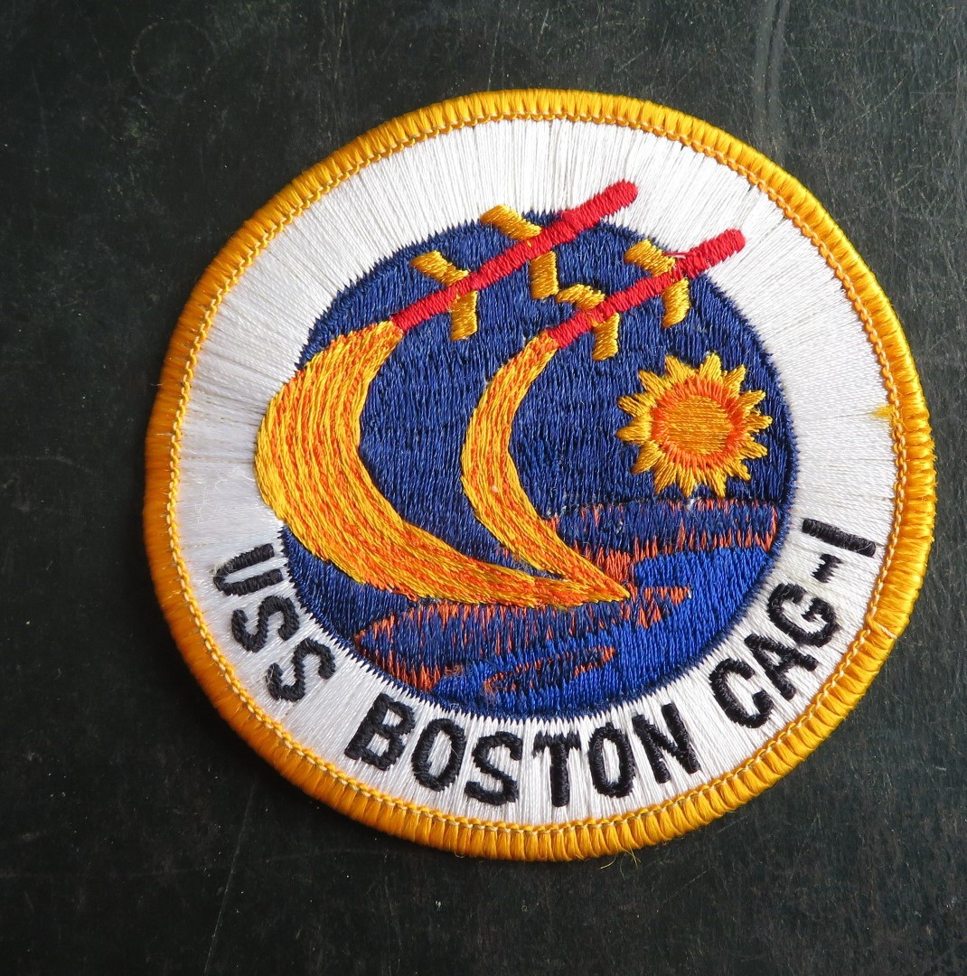 VIETNAM US NAVY USS BOSTON CAG-1 GUIDED MISSLE CRUISER PATCH ED COLLINS