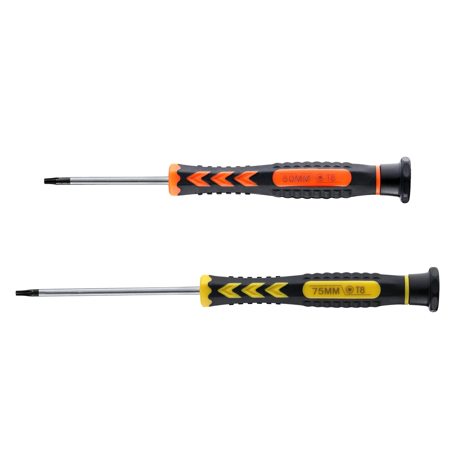 2PCS T8 Security Torx Screwdriver Set 50mm 75mm Magnetic Tip For PS4 Xbox