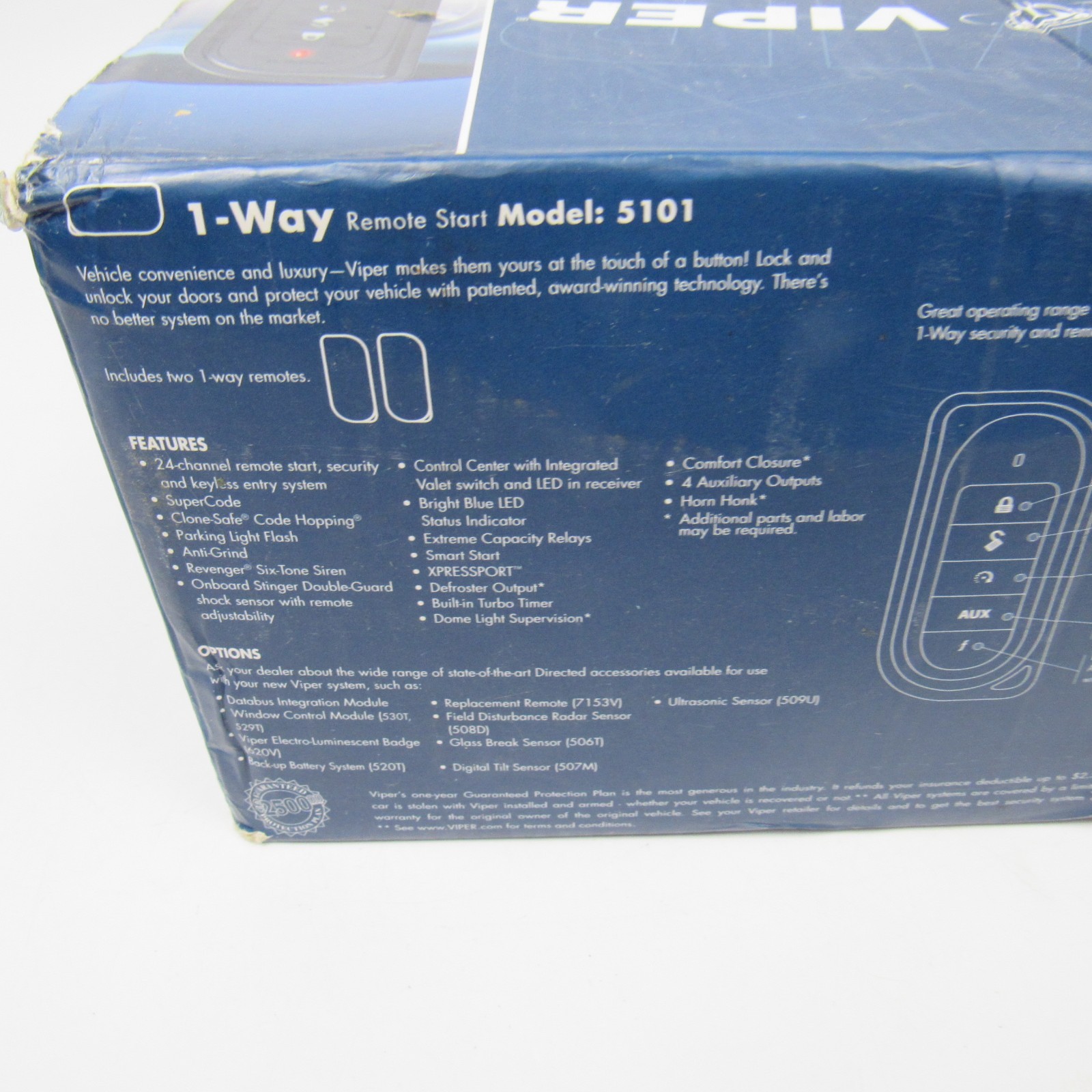 VIPER 1-Way Remote Vehicle Start System Kit 5101 Keyless Entry - OPEN BOX