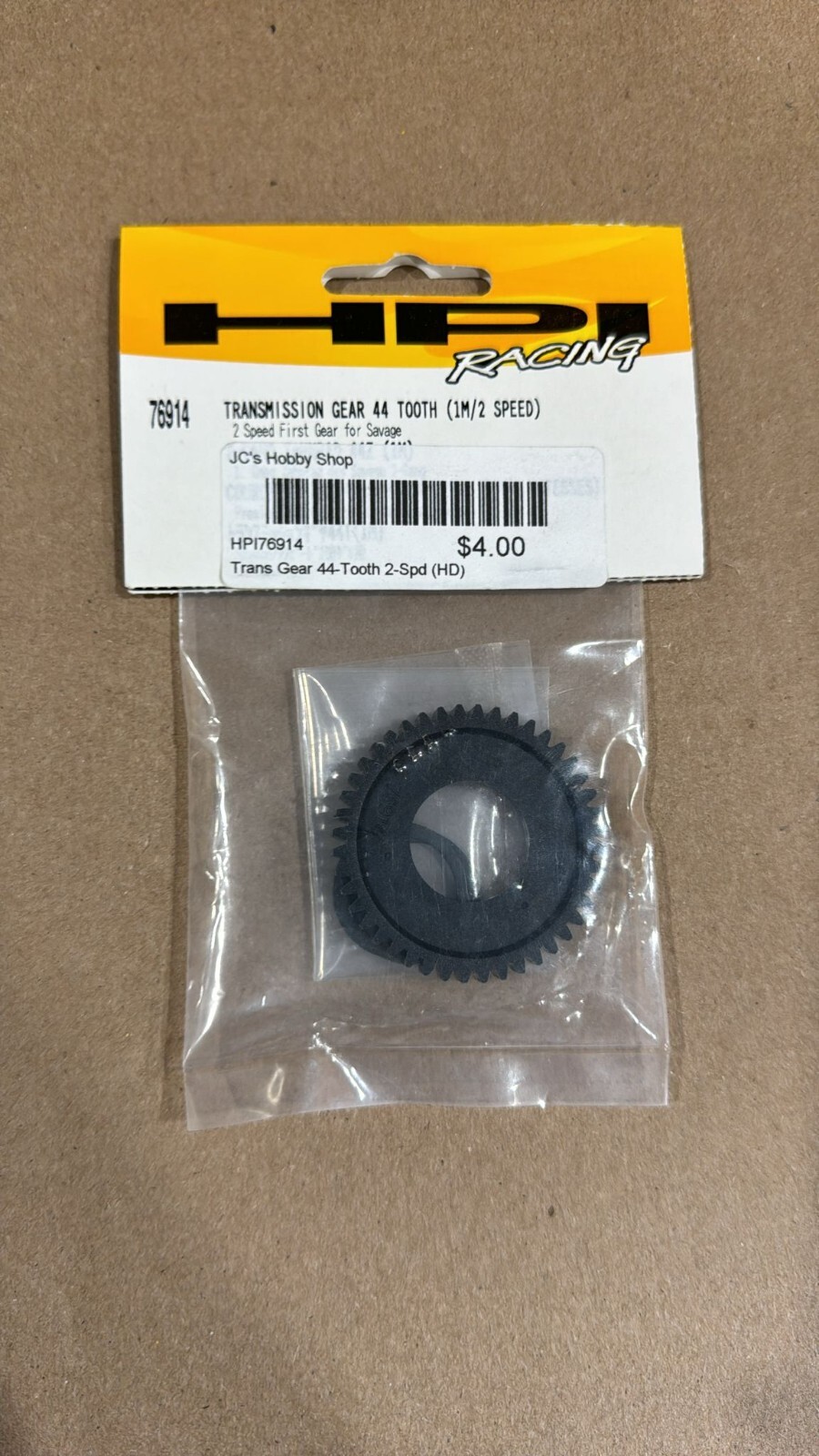 HPI Savage 44 Tooth 32 Pitch First Gear Fits 2 Speed Plastic Black 76914 (H4)