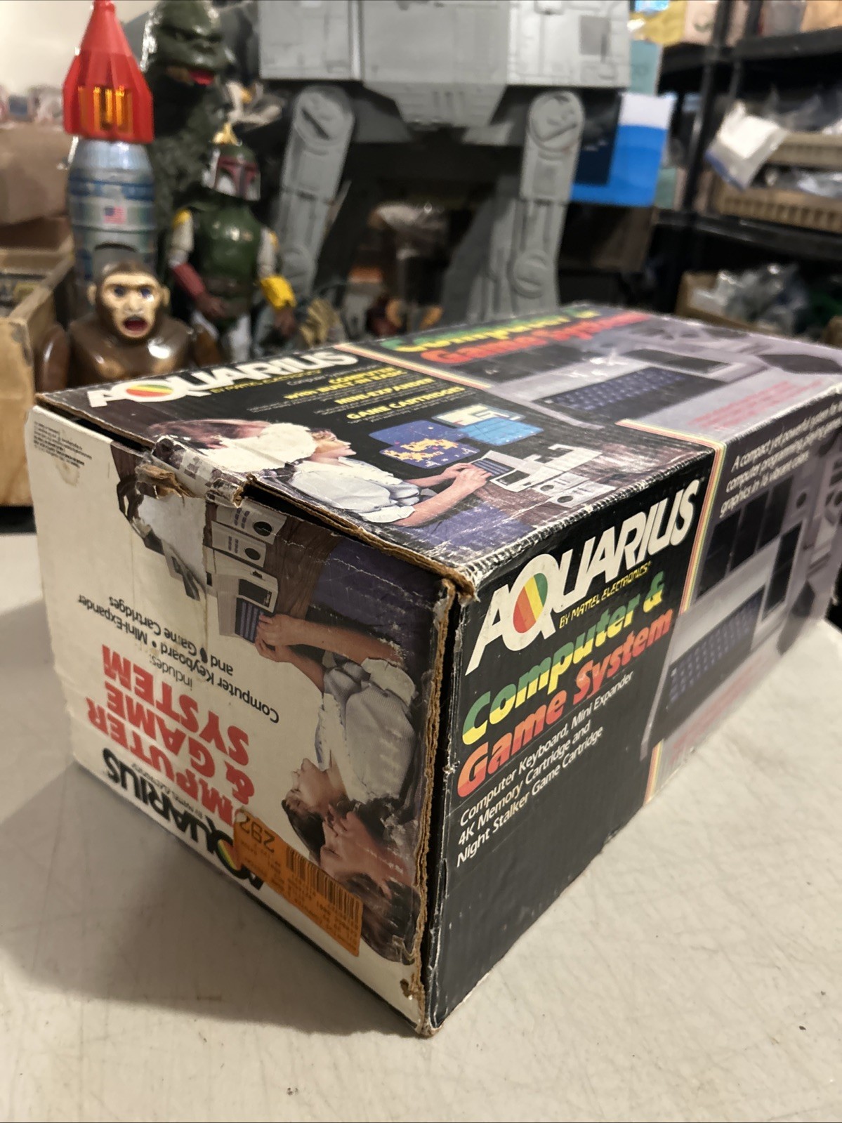 Mattel 1982 Aquarius Computer & Game System W/Nightstalker Untested As Is