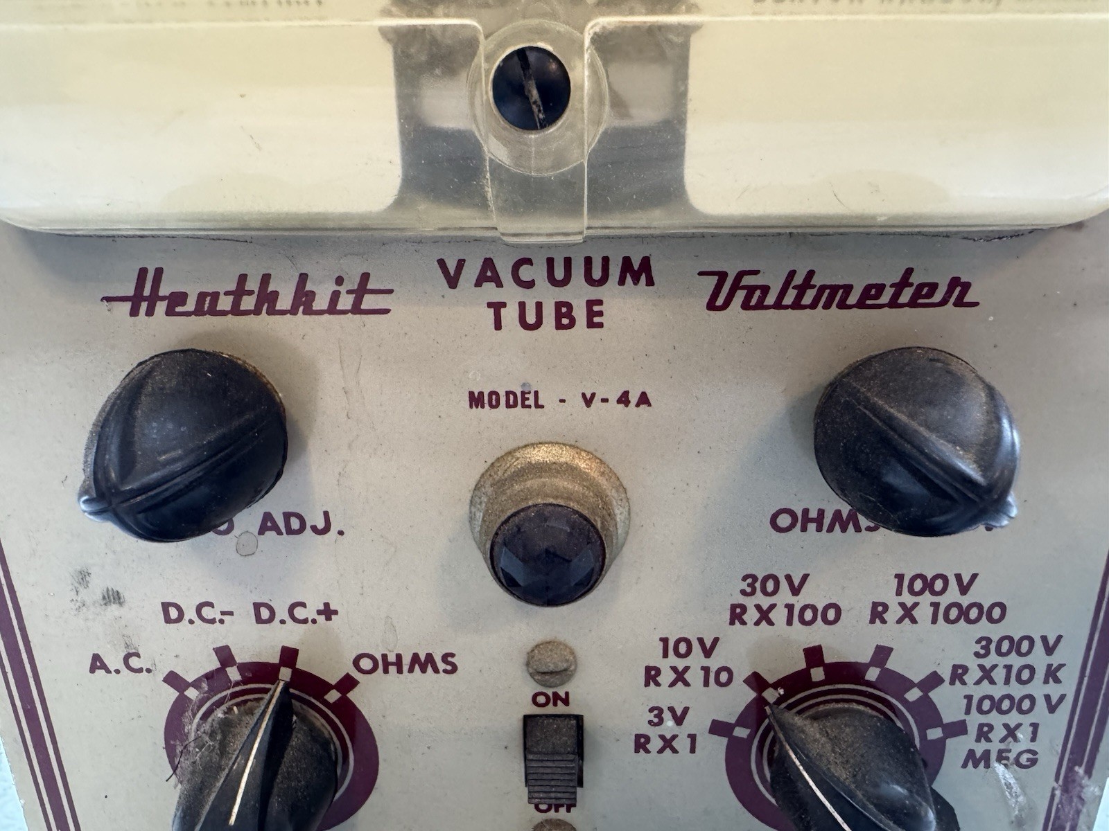 HEATHKIT V-4A VACUUM TUBE VOLTMETER - Powers On