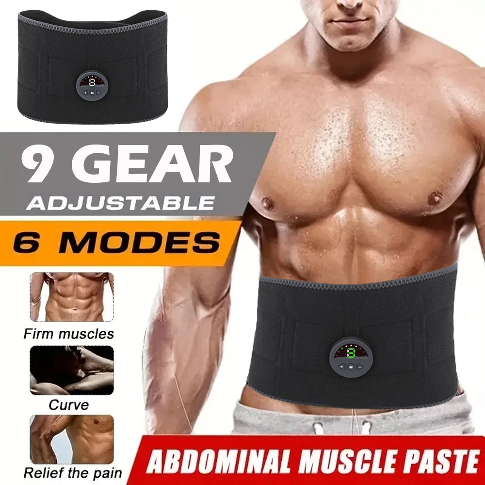 Abdominal EMS Muscle Stimulator Belt Electric Fitness Toning Belly Waist Trainer