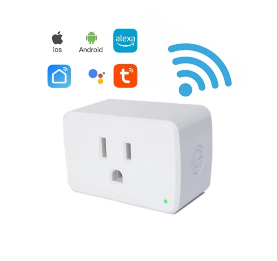 2-Pack 15A Wi-Fi Smart Plug Sockets – Compatible with Alexa, Google Home