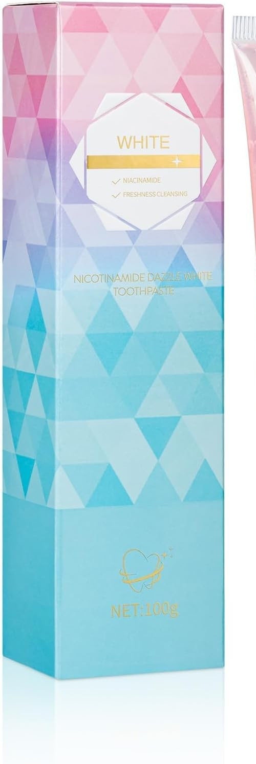 ZEWLSIB Nicotinamide Dazzle Toothpaste W/Nicotinamide Peppermint 3.52oz 2/28 NEW