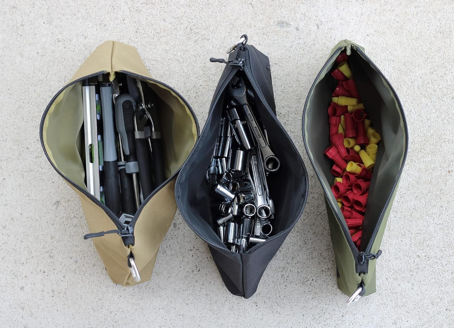 Quality Flat Bottom Tool Bag with YKK Zipper