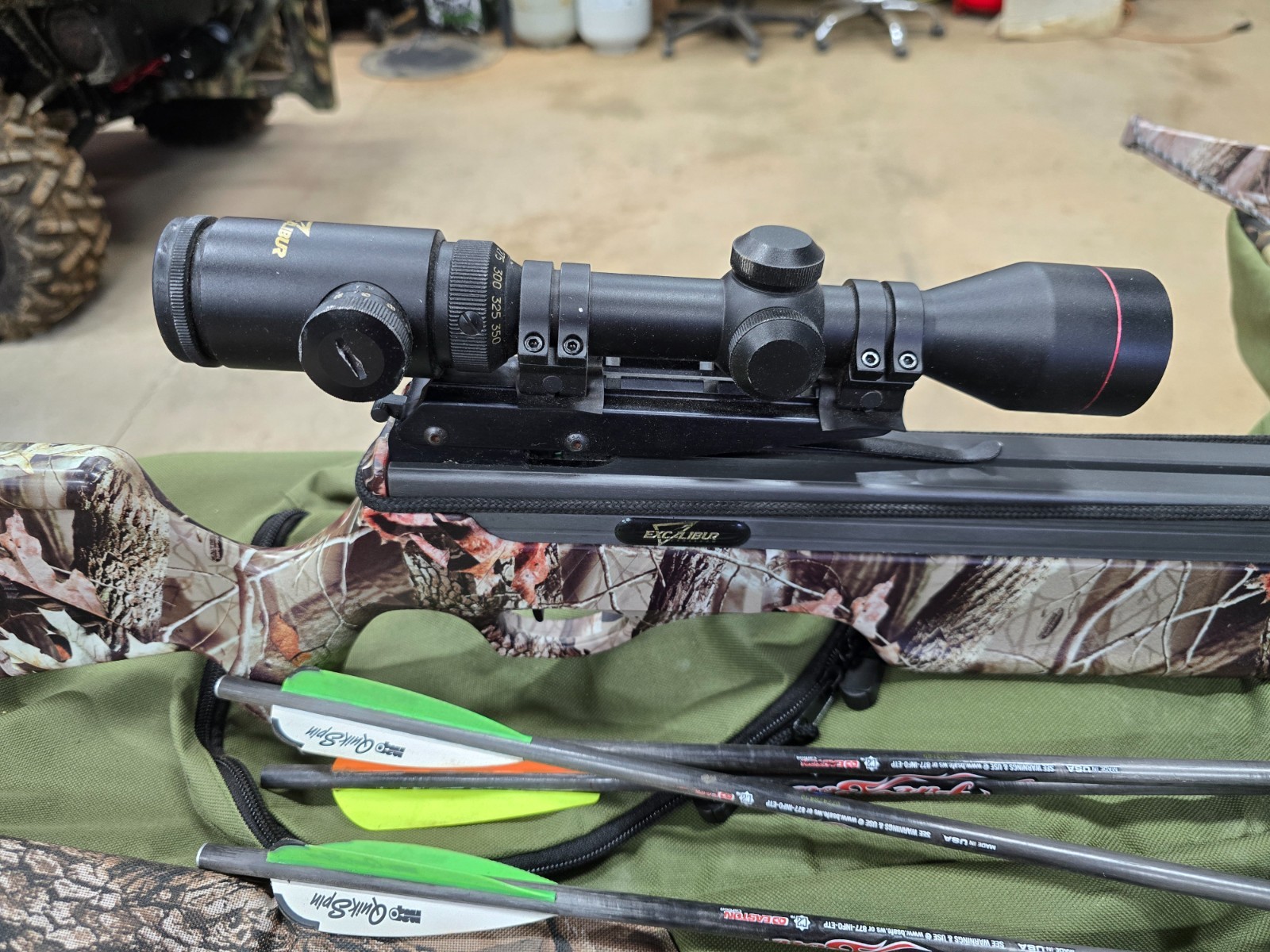Excalibur Exomax crossbow and accessories