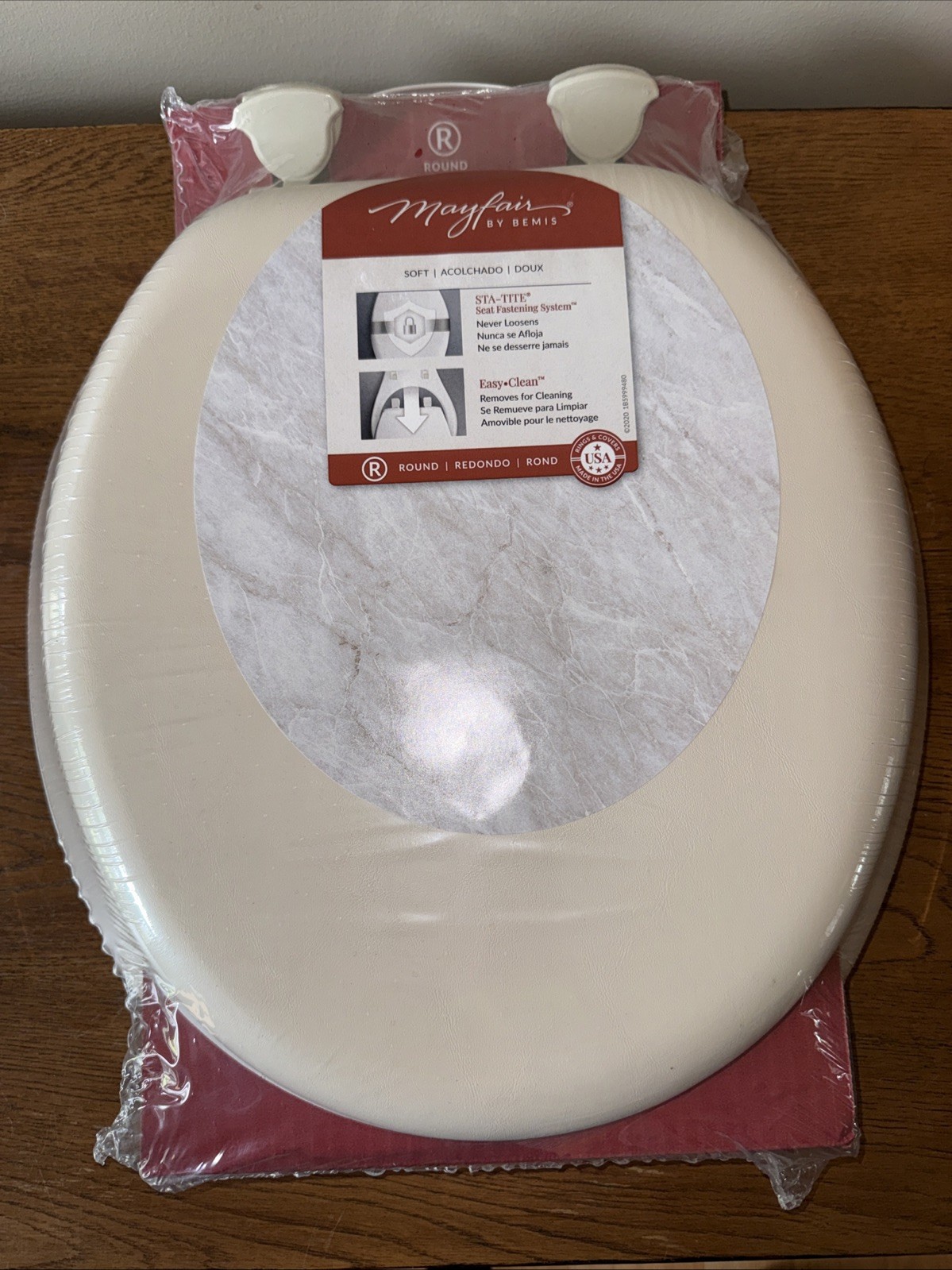 Mayfair by Bemis Round Bone Soft Toilet Seat