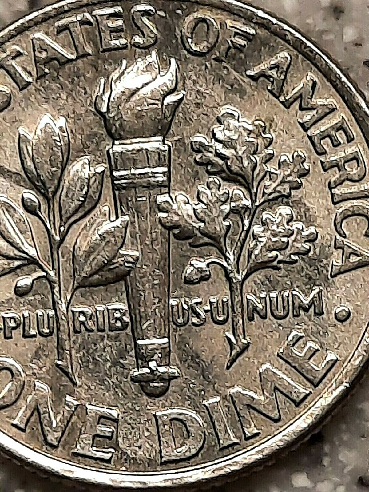 2004 P Roosevelt Dime Die Clash Observe/ Reverse