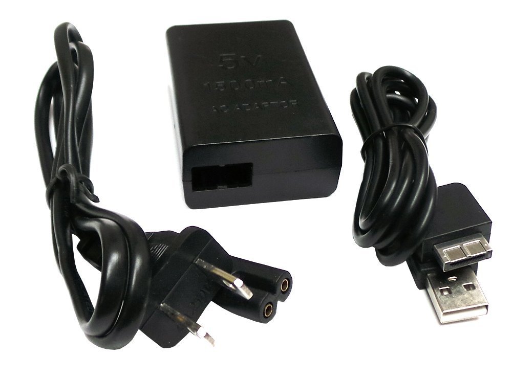 Wall Charger AC Adapter + USB Cable for Sony PSP Vita