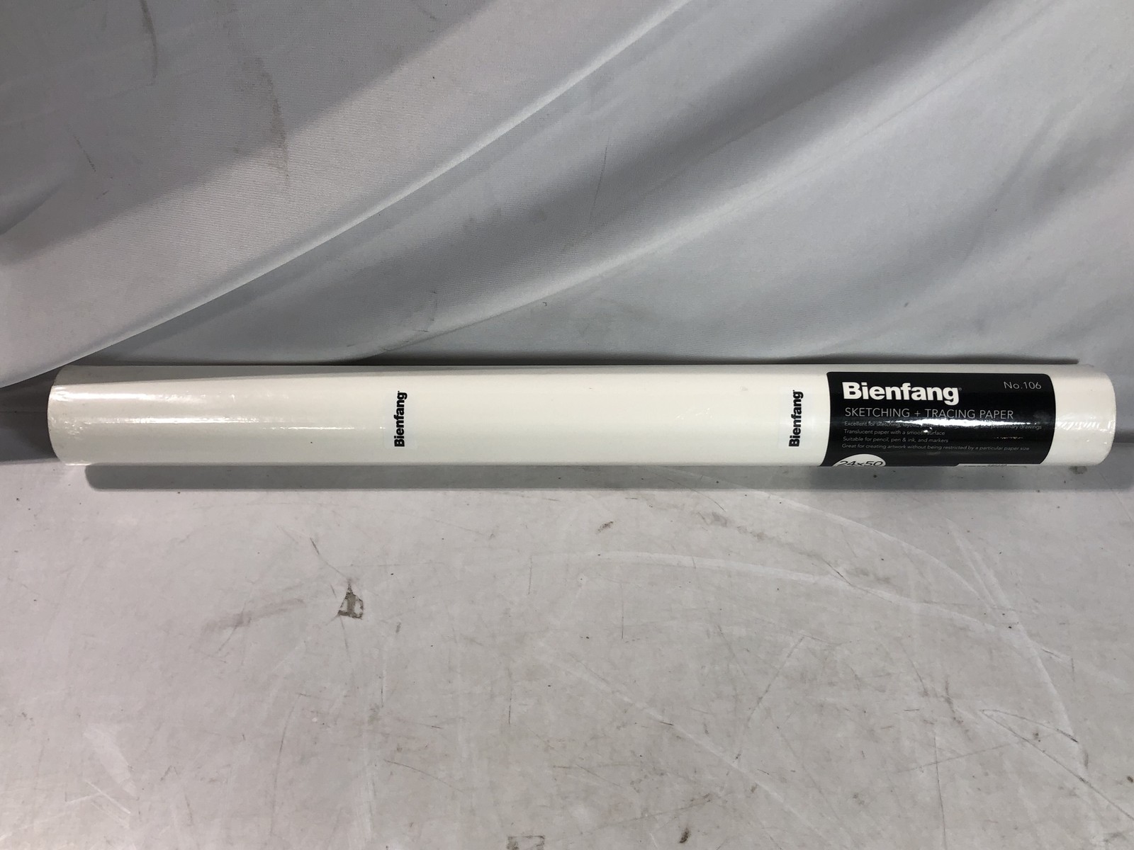 Bienfang Sketching & Tracing Paper Roll, White, 24I x 50Y