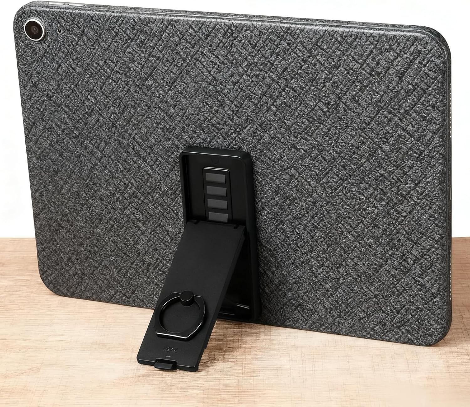 Universal Tablet Stand Adjustable Ring Holder Black Tablet Kickstand Adhesive