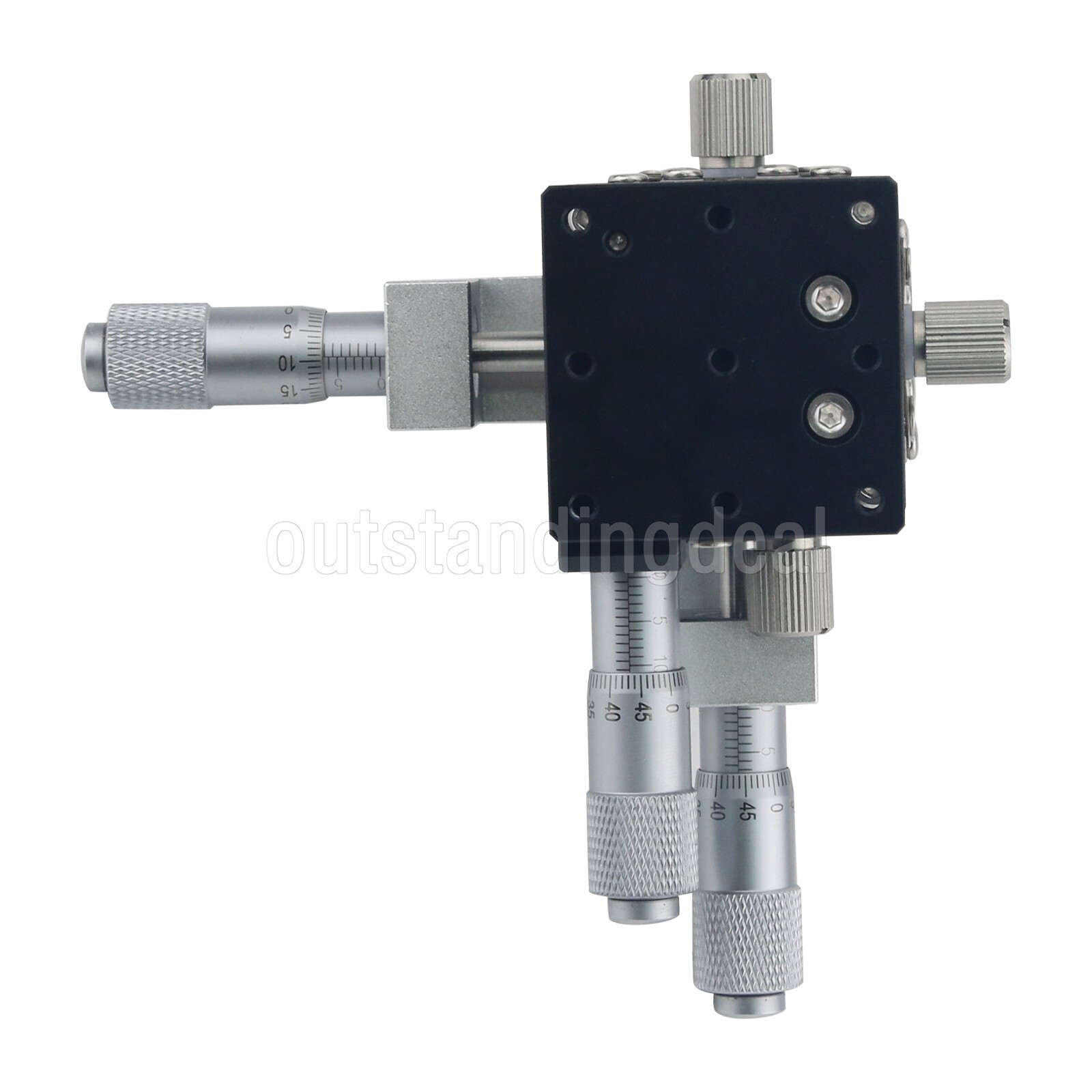 40x40MM XYZ Axis Sliding Stage Manual Sliding Table with Central Micrometer os67