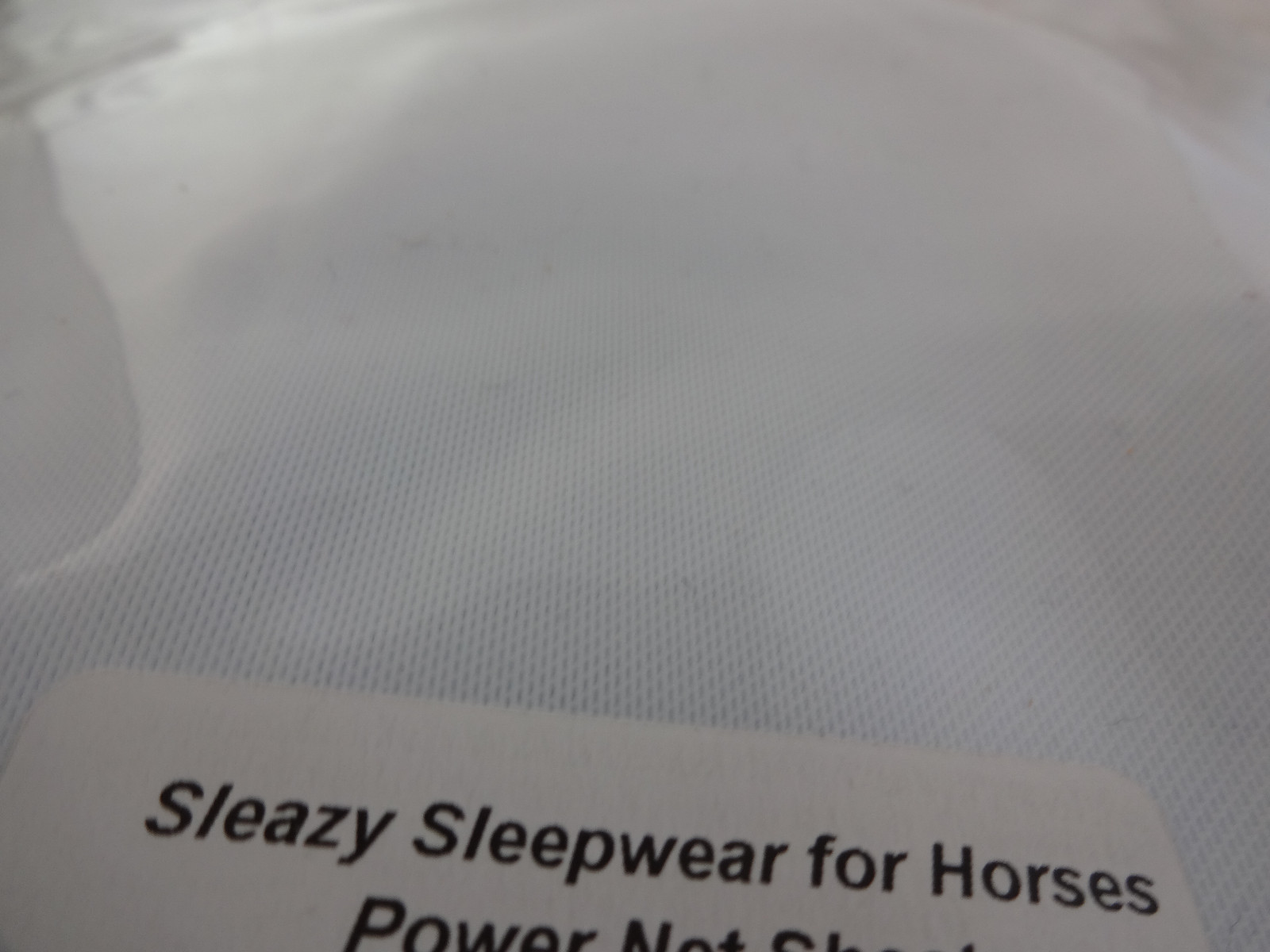 New Sleazy Sleepwear Sheet Horse Power Net Mesh Fly Nylon Body Stretch USA White
