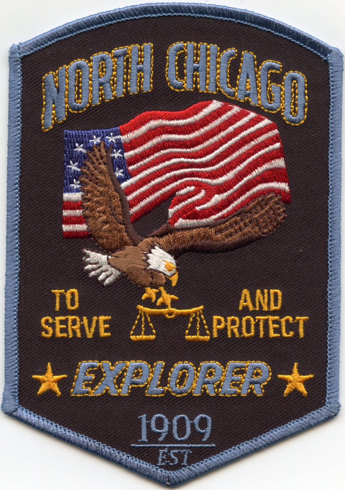 NORTH CHICAGO ILLINOIS IL To Serve And Protect EXPLORER POLICE PATCH