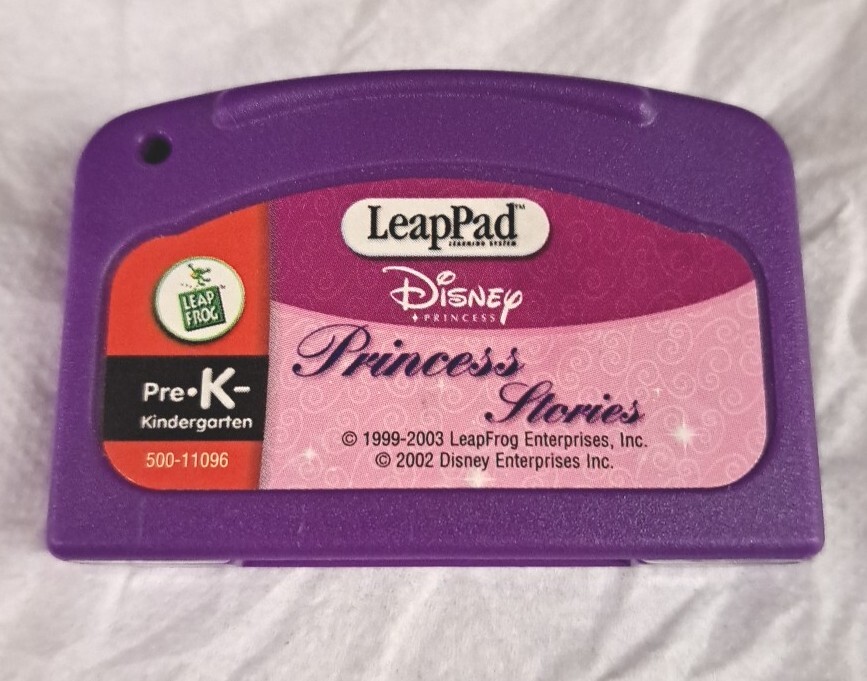 Leap Frog LeapPad Pre-K Disney Princess Stories cartridge only, no instructions