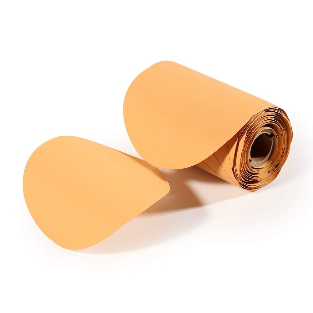 SPEEDWOX 100 Pcs 400 Grit Sandpaper Roll 5 inch Round Sanding Discs Adhesive ...