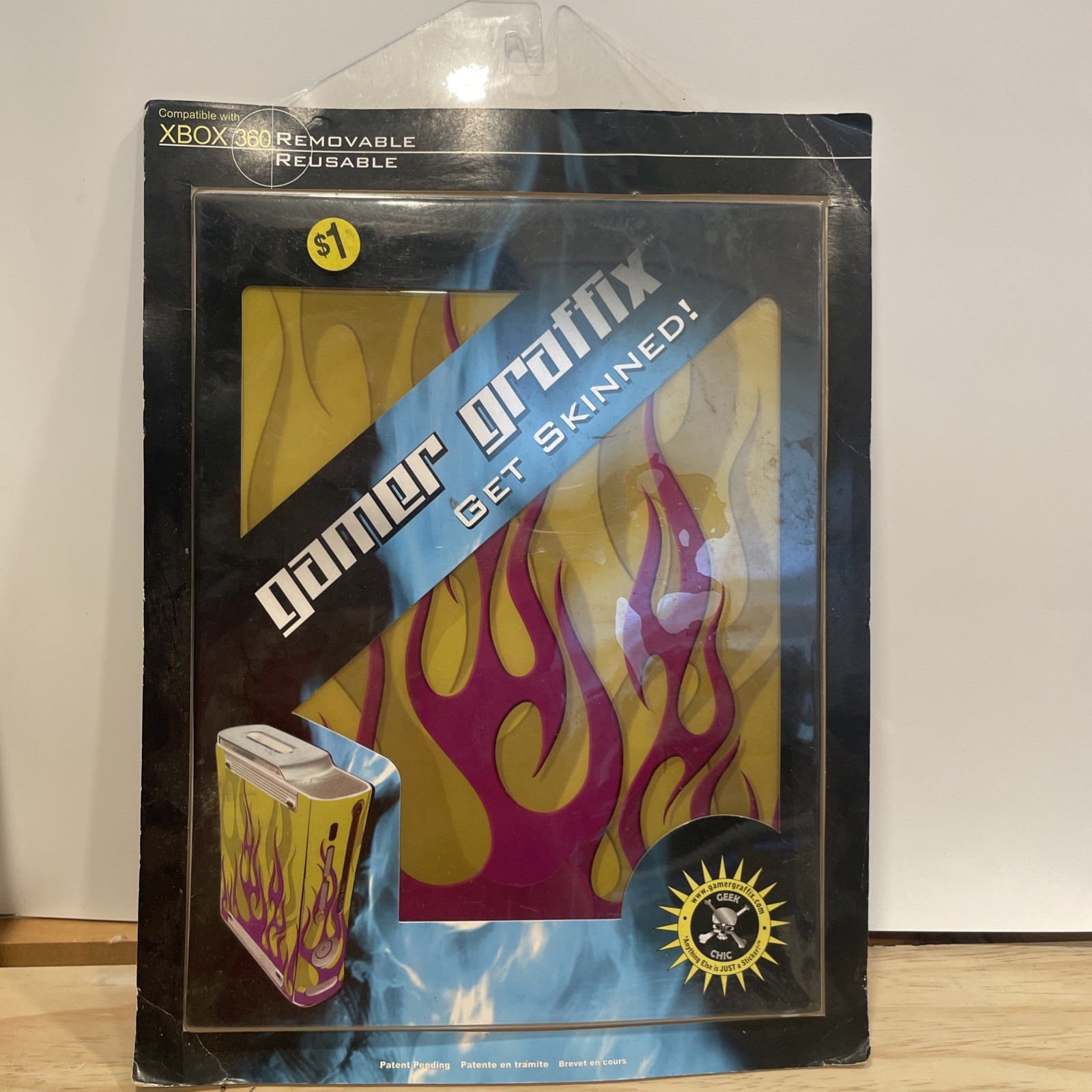 XBox 360 Gamer Graffix Get Skinned! XBox 360 Console NEW Fire Decal