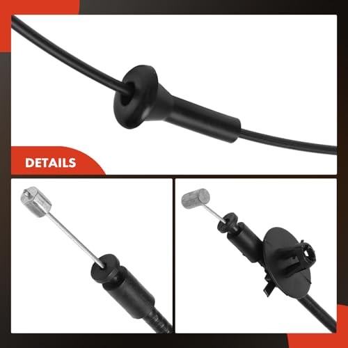 Front Hood Latch Release Cable Without Handle | Compatible with 59.25 inch